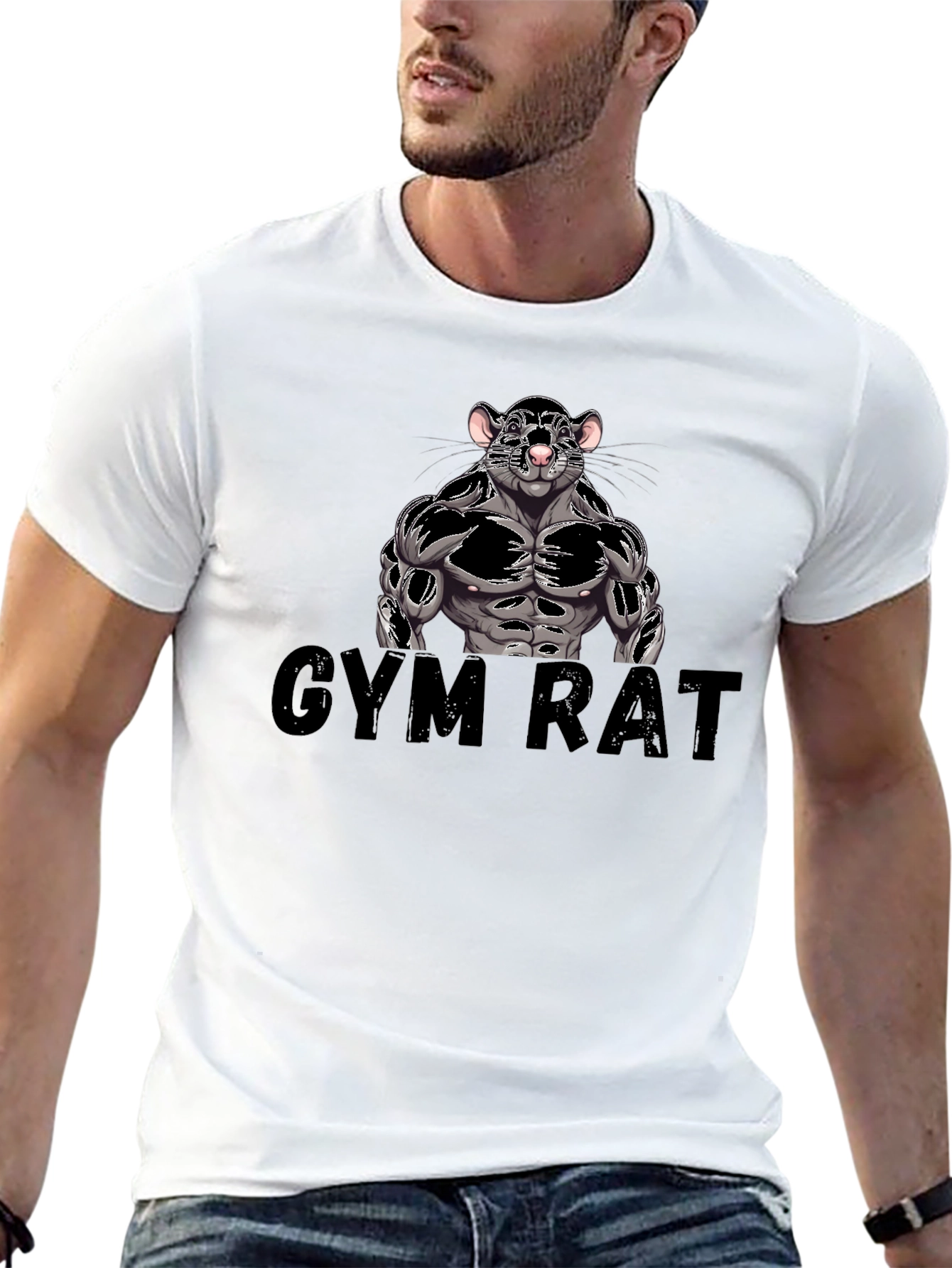 Gym Rat T-Shirt - Workout Motivation