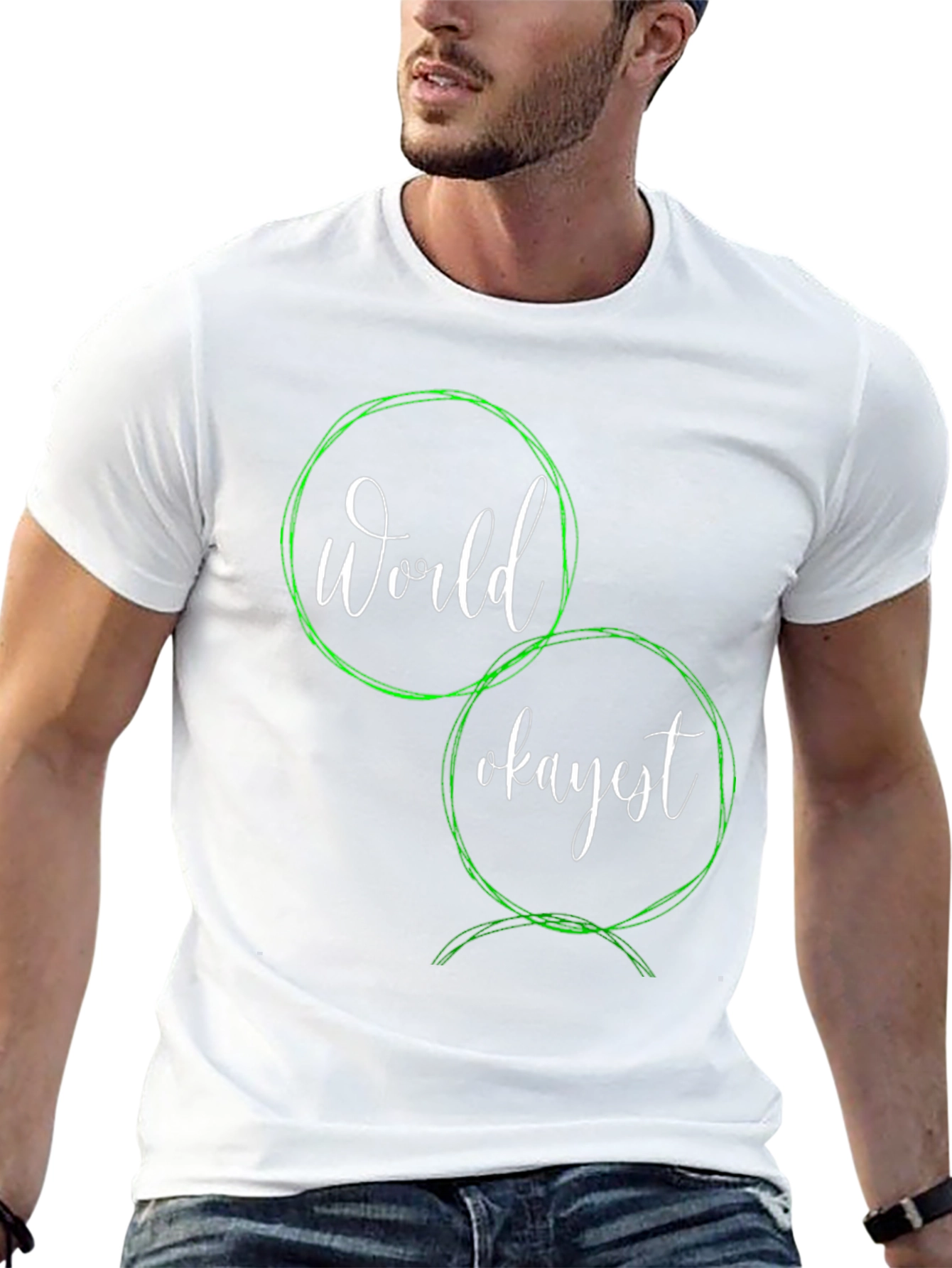 Worlds Okayest T-Shirt - Funny Sarcastic Graphic Tee