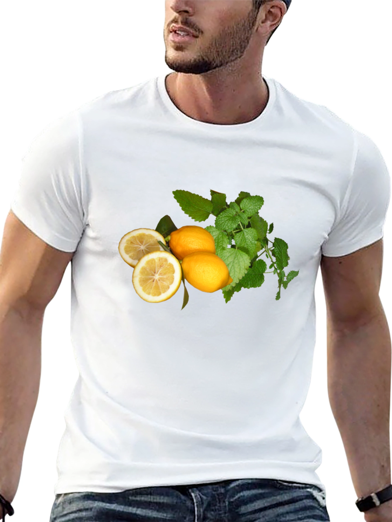 Fresh Lemon & Mint Graphic T-Shirt