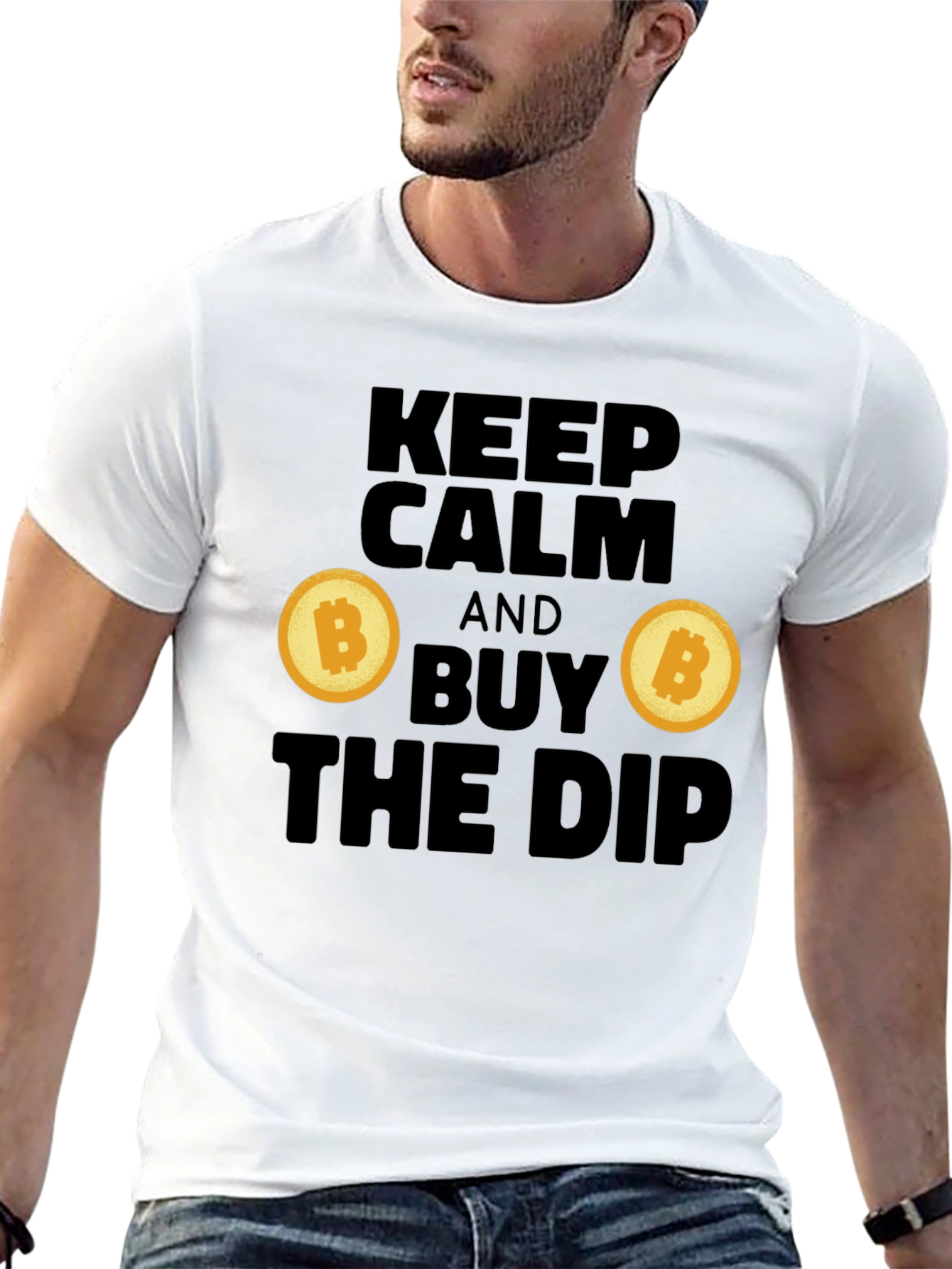 Keep Calm and Buy the Dip Bitcoin T-Shirt