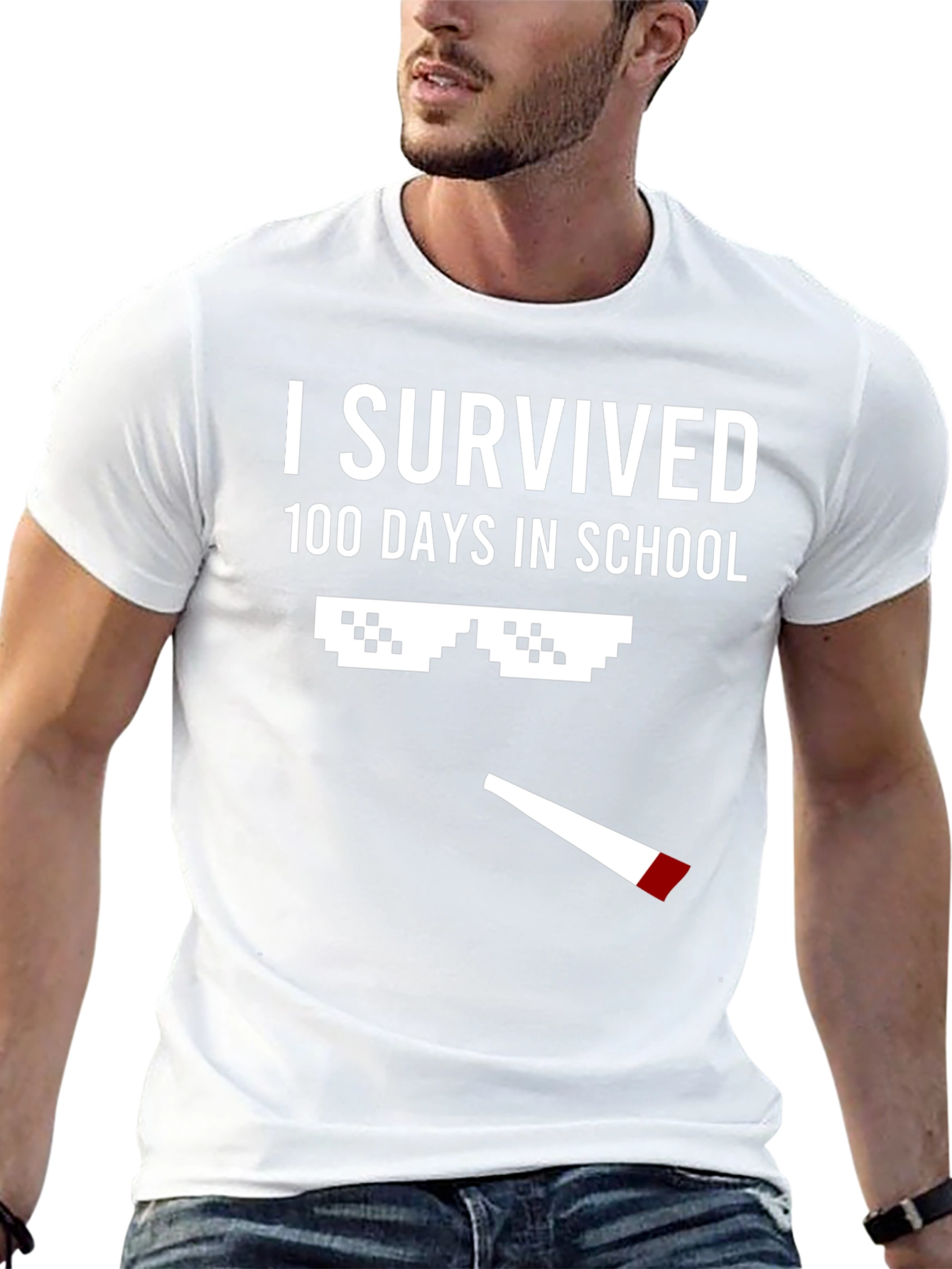 I Survived 100 Days of School T-Shirt