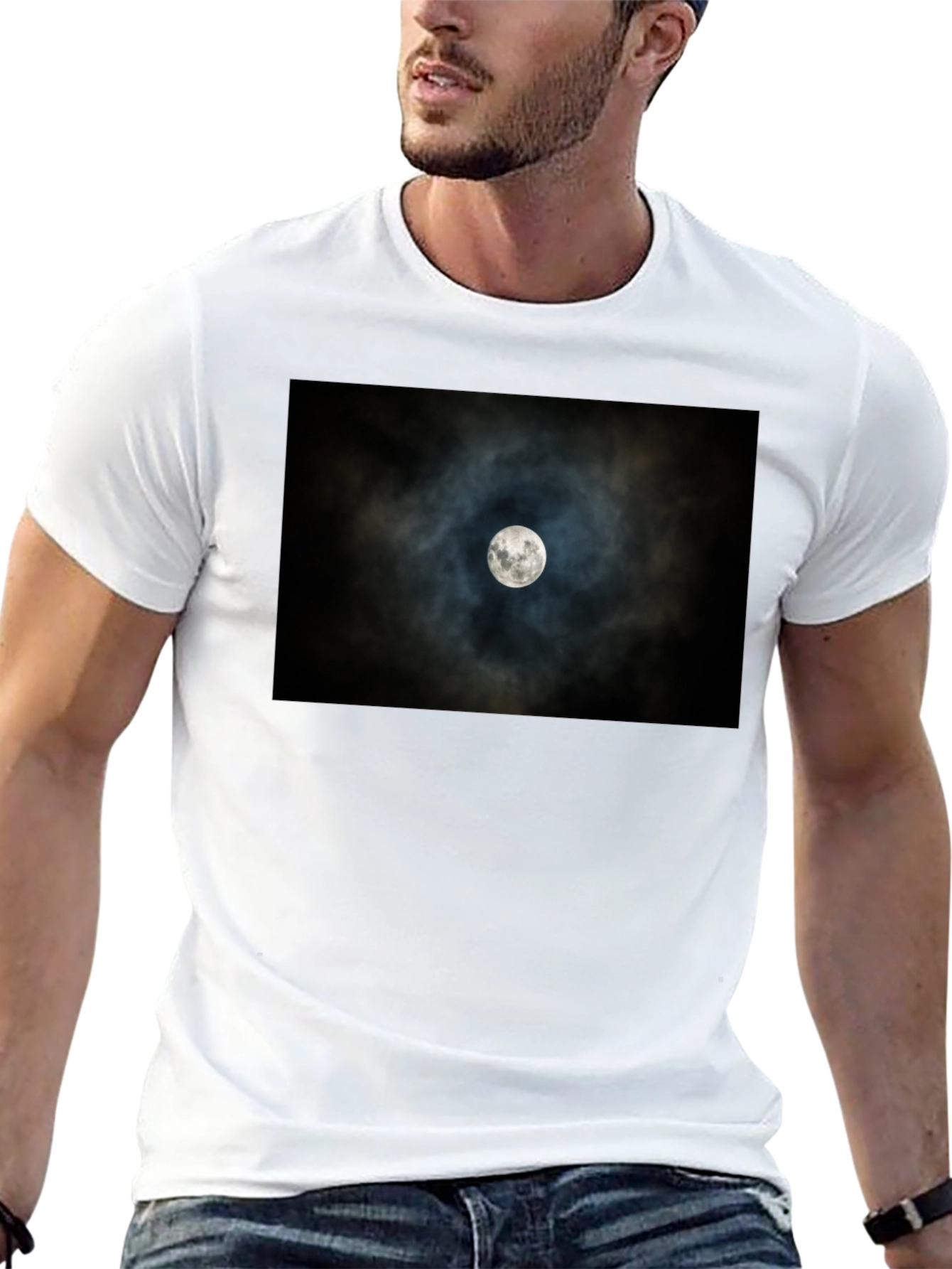 Lunar Eclipse Black Tee - Celestial Style