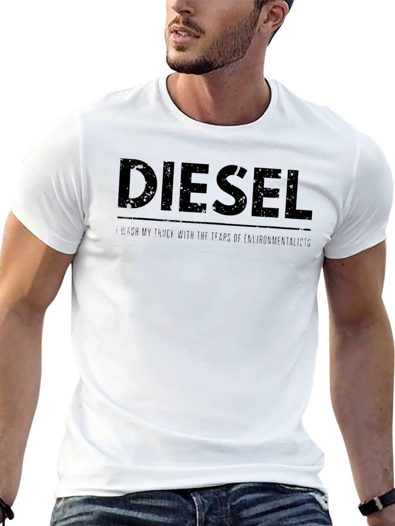Diesel Graphic Print Mens Black T-Shirt