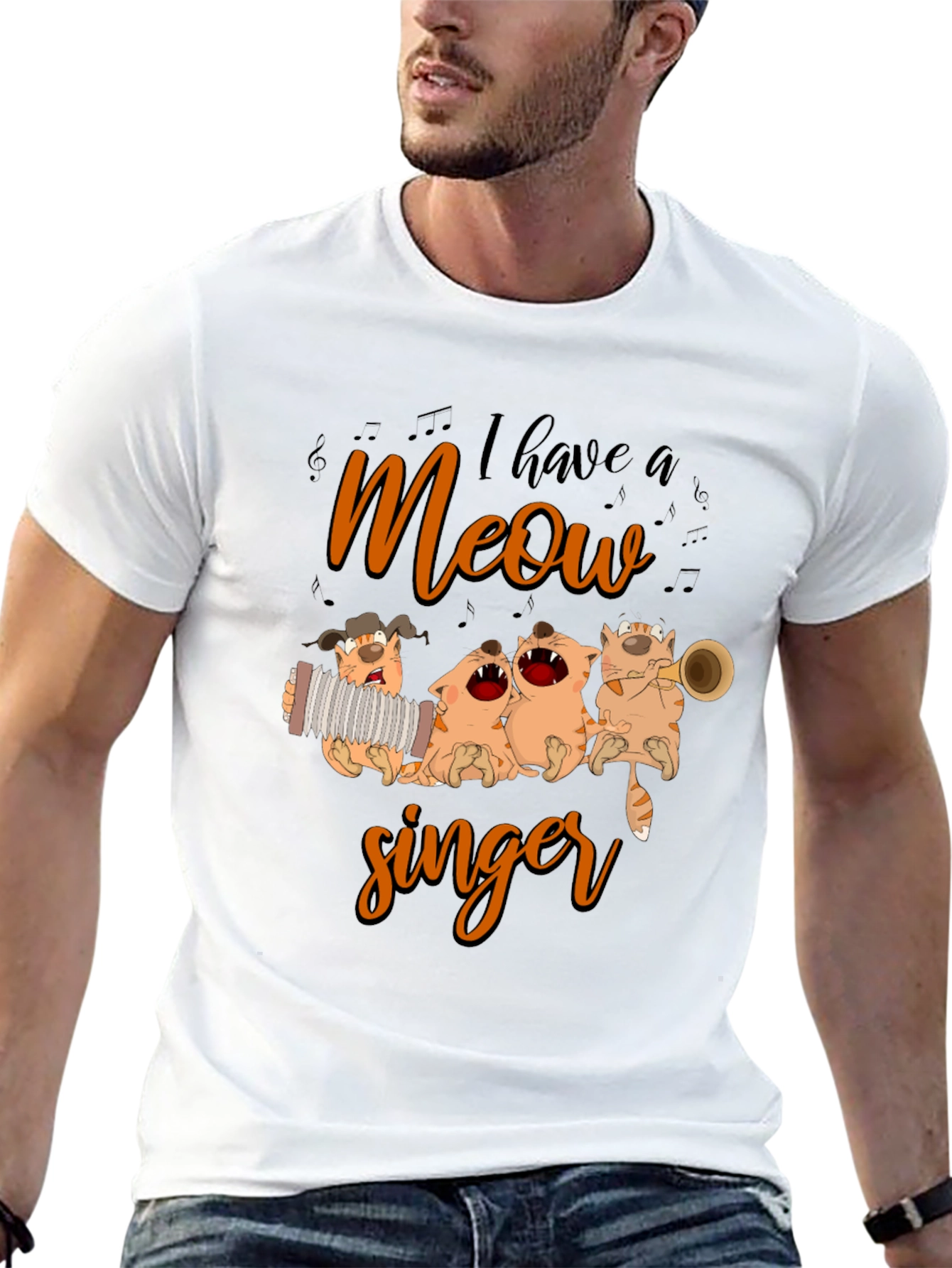 I Have a Meow Singer Graphic T-Shirt