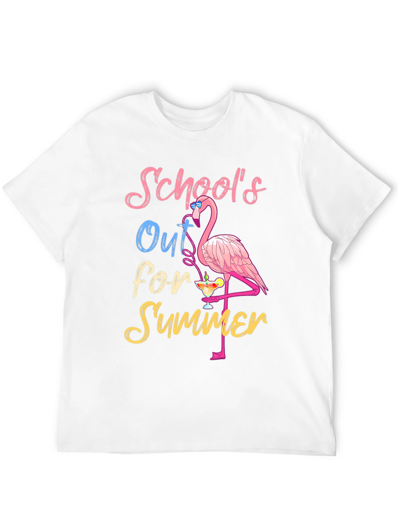Schools Out for Summer Flamingo T-Shirt