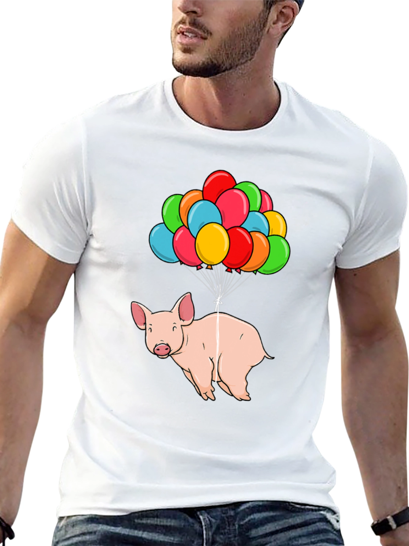 Flying Pig T-Shirt - Balloon Animal Graphic Tee