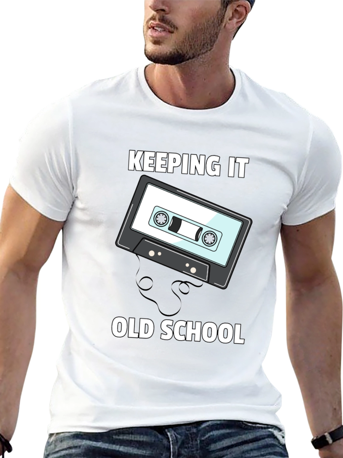 Keeping It Old School Cassette Tape Graphic Tee
