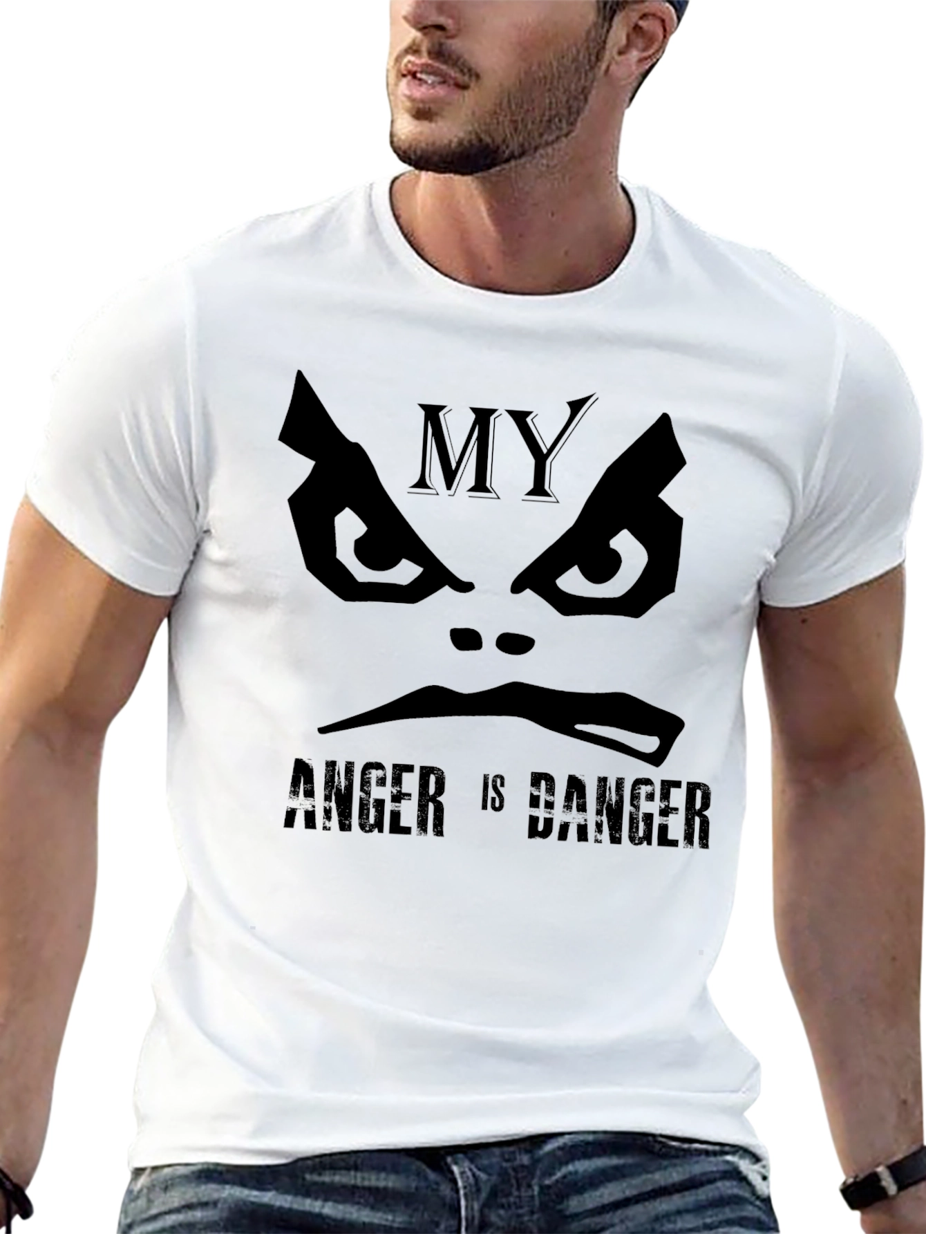 My Anger Is Danger Black Graphic Tee