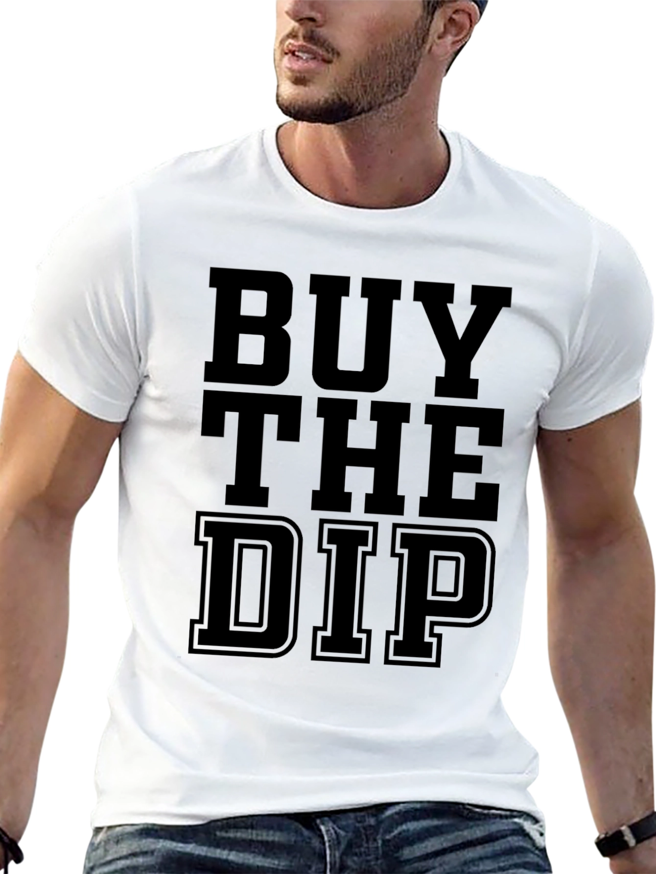 Buy the Dip Graphic Tee - Black Cotton