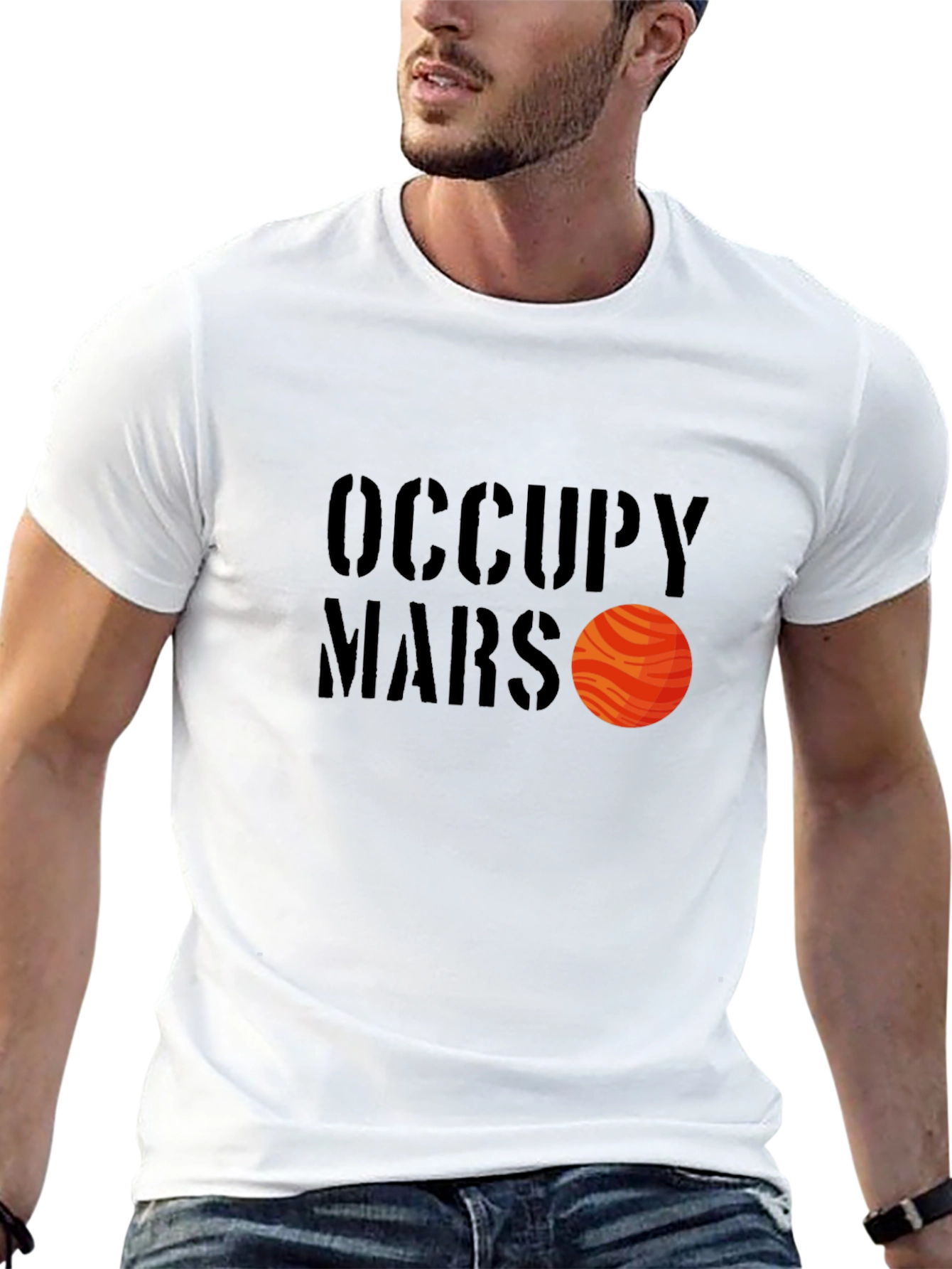 Occupy Mars Graphic T-Shirt - Black
