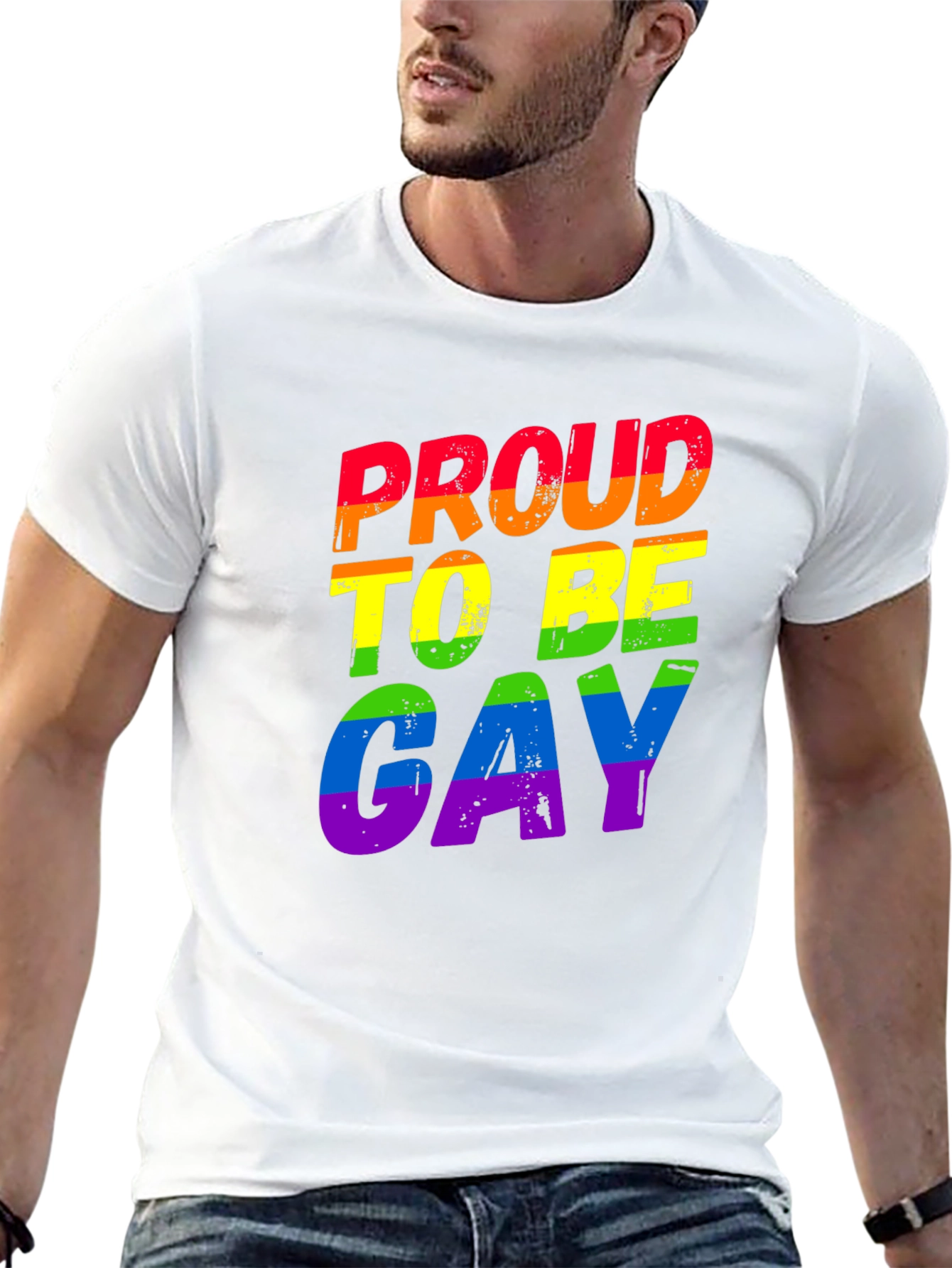 Proud to Be Gay Rainbow T-Shirt
