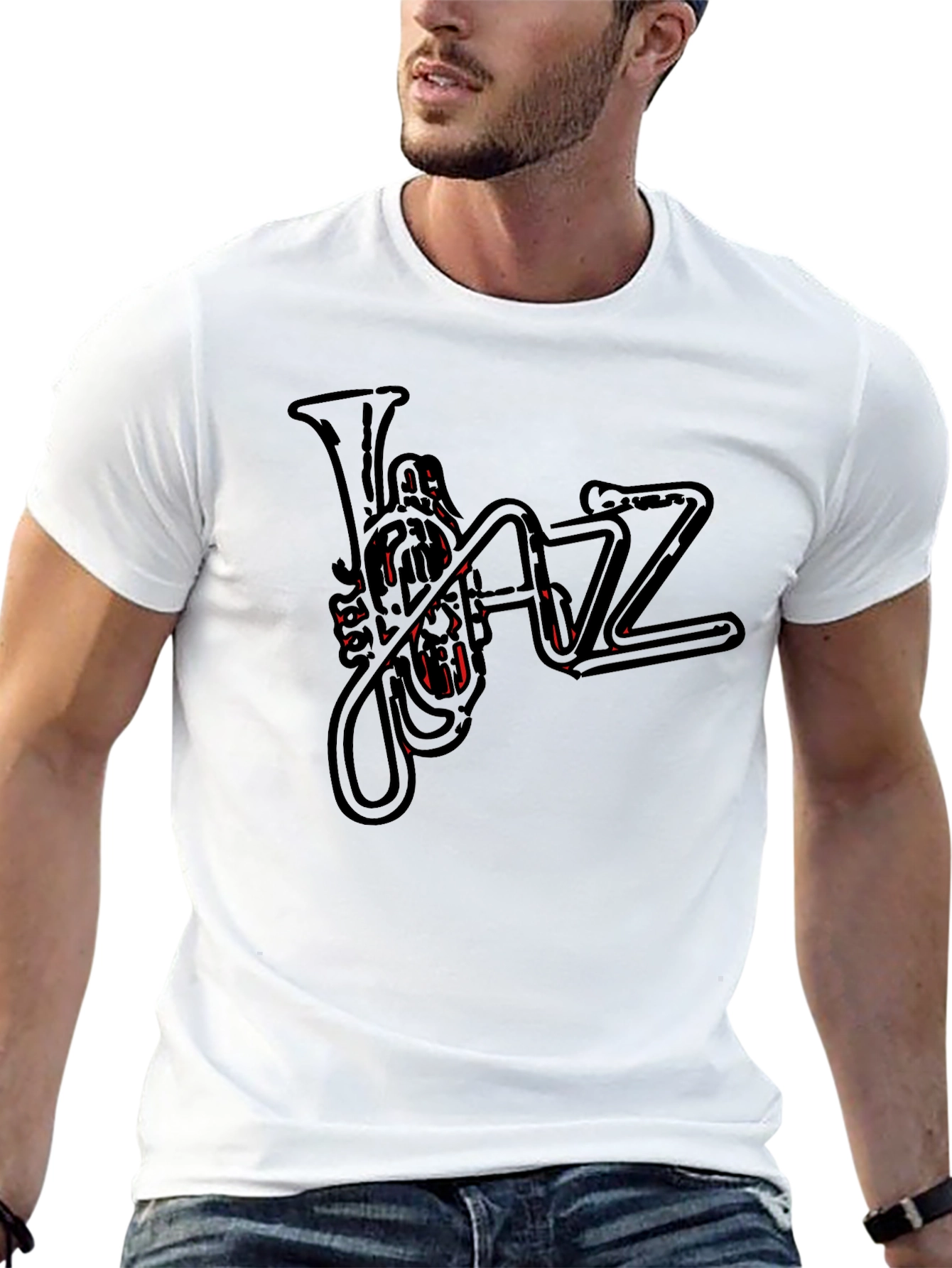 Jazz Music T-Shirt - Trumpet Design