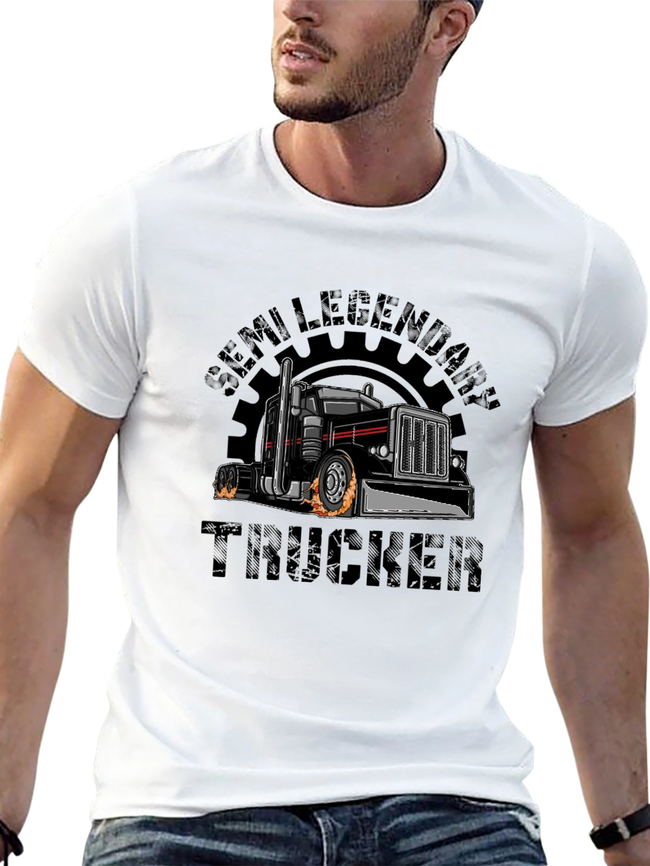 Semi Legendary Trucker Black T-Shirt