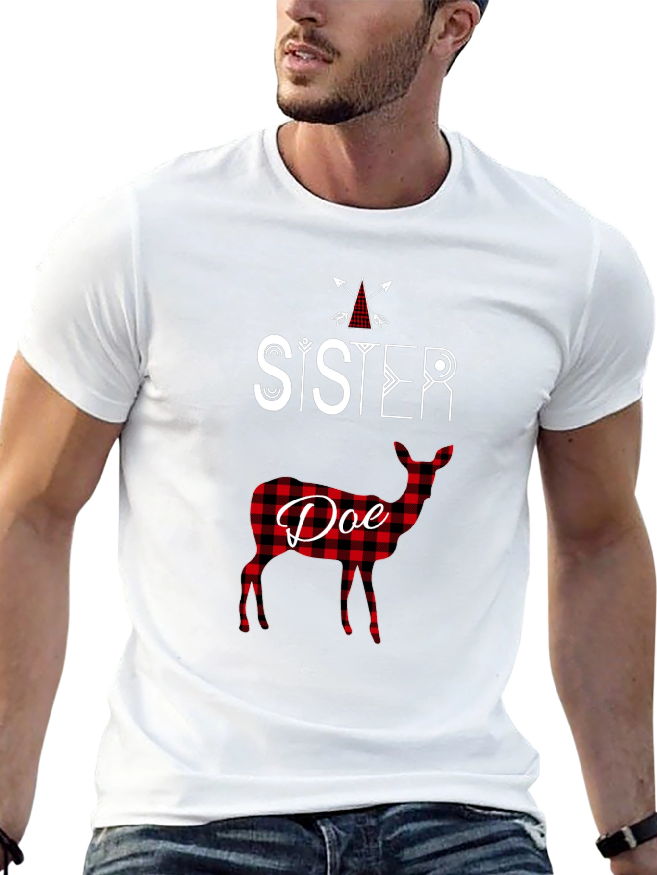 Sister Doe Plaid Graphic Tee