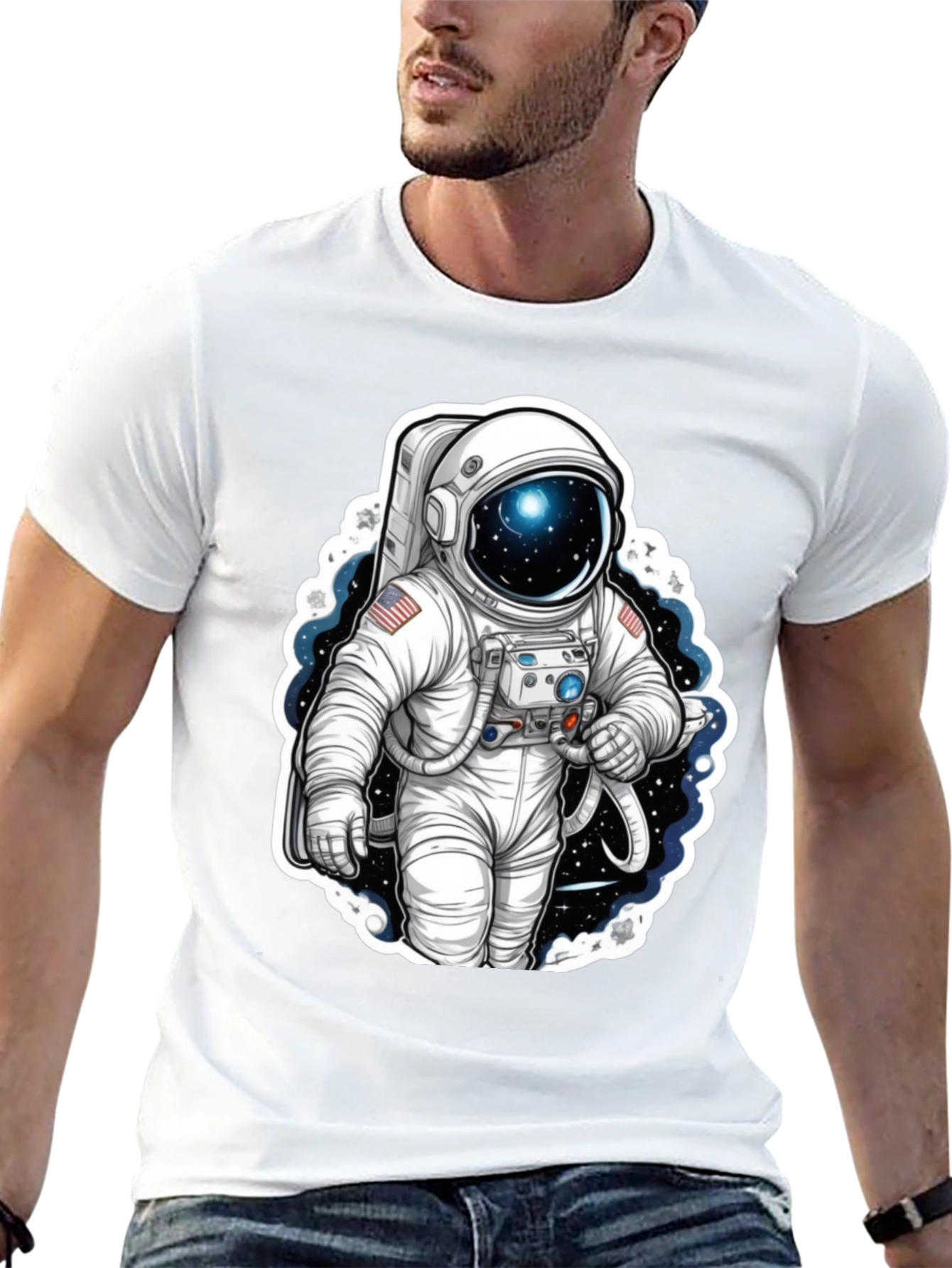 Astronaut Graphic Tee - Space Explorer Shirt