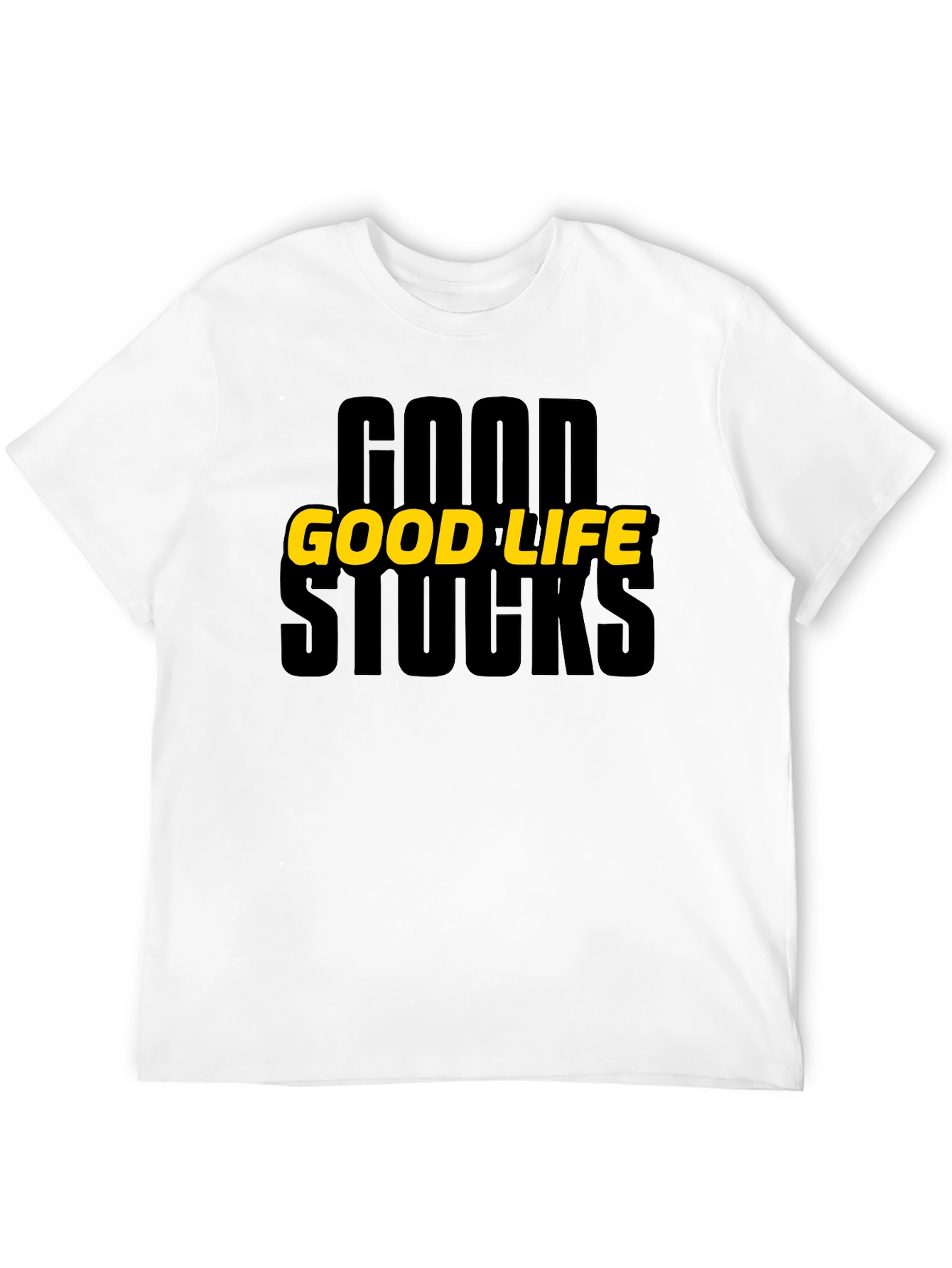 Good Life Stocks Graphic T-Shirt - Black
