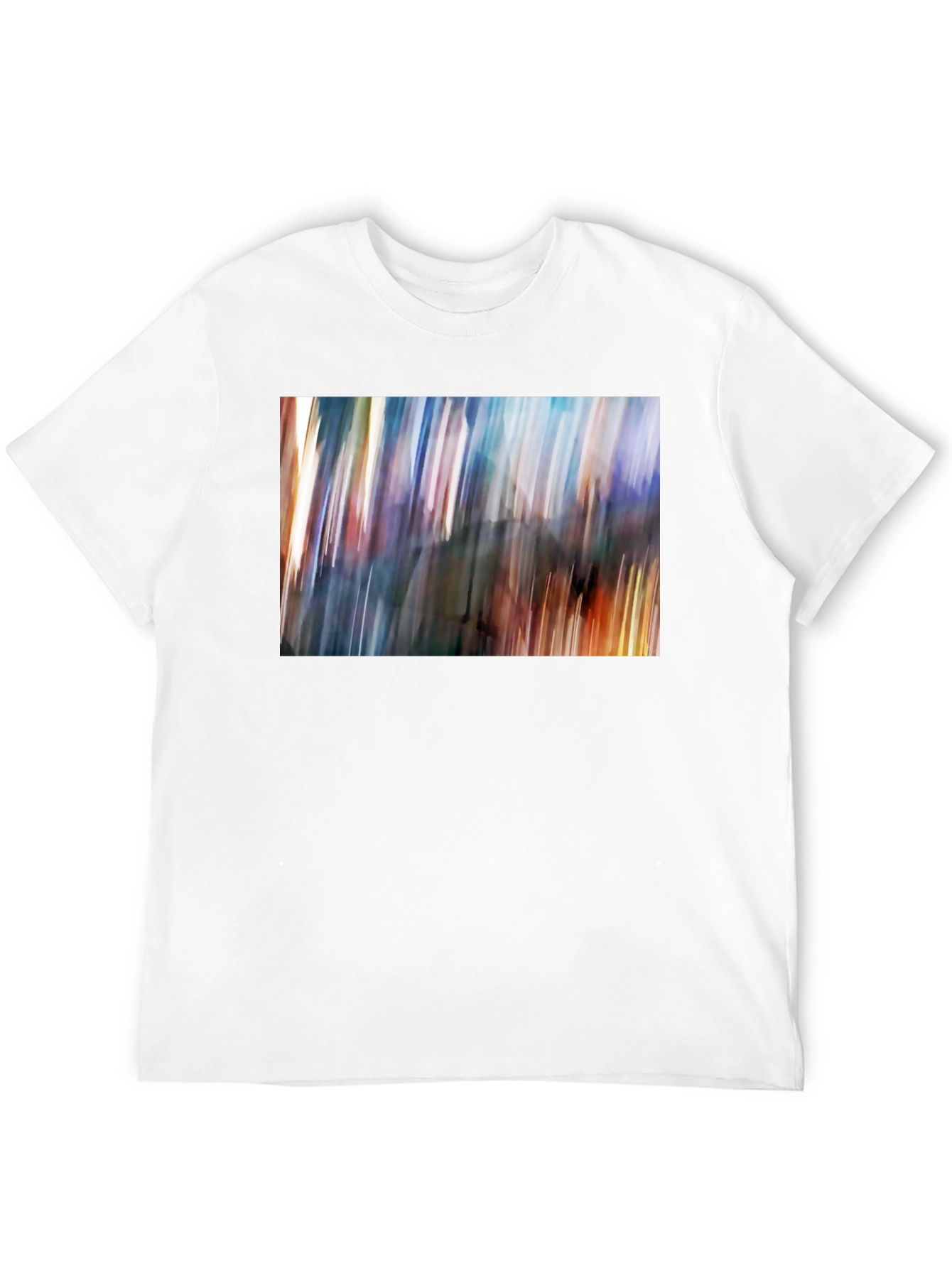 Abstract Blur Art Print Black T-Shirt