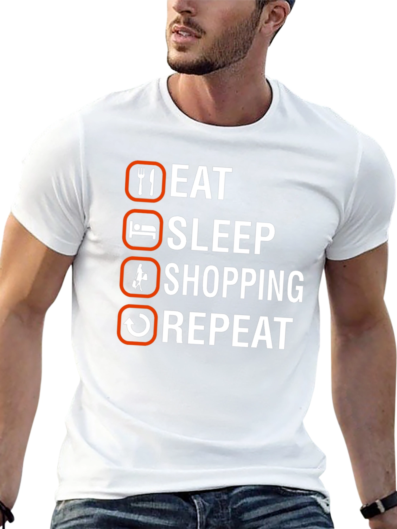Eat Sleep Shopping Repeat T-Shirt