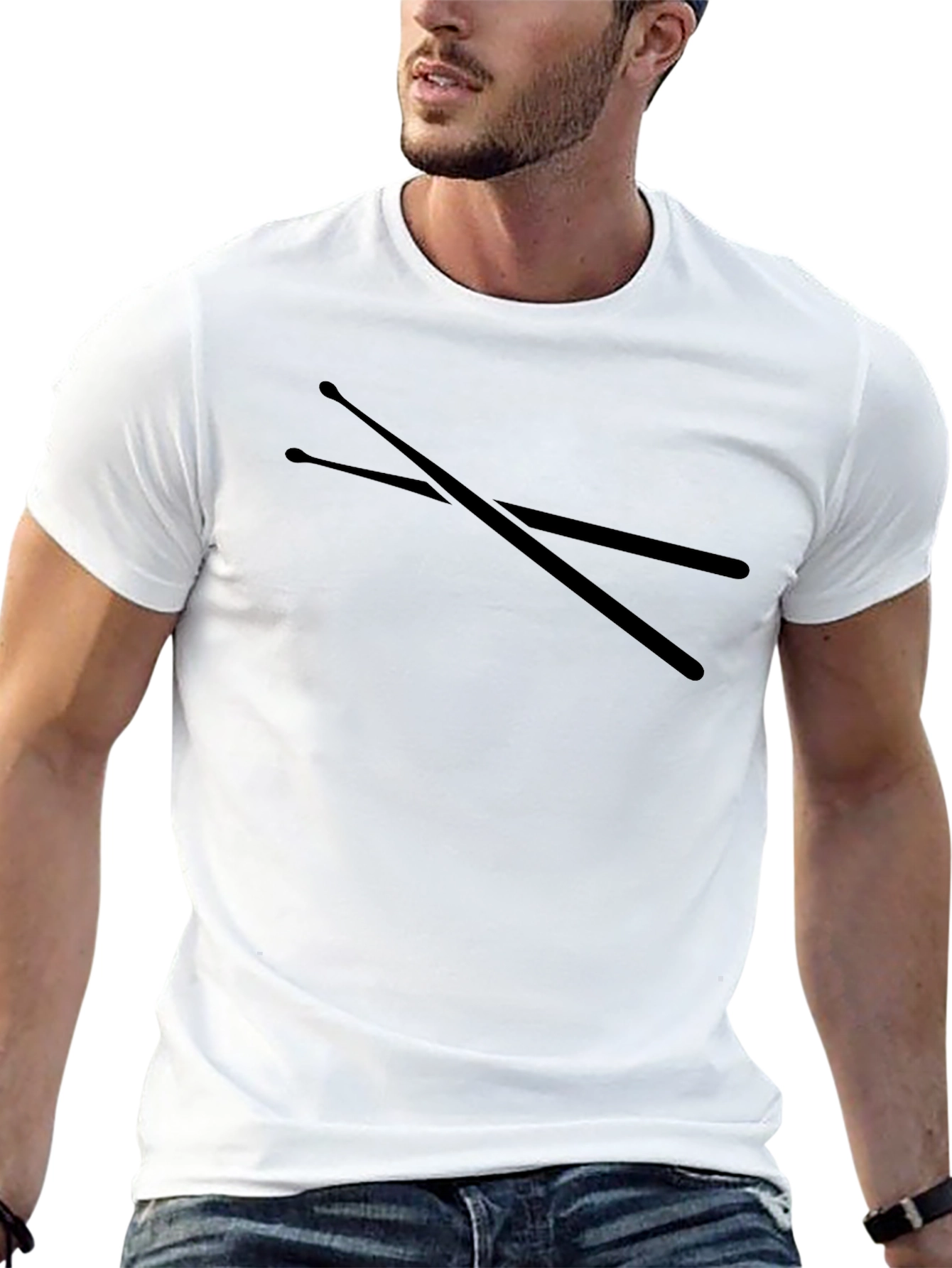 Drumstick Graphic Black T-Shirt