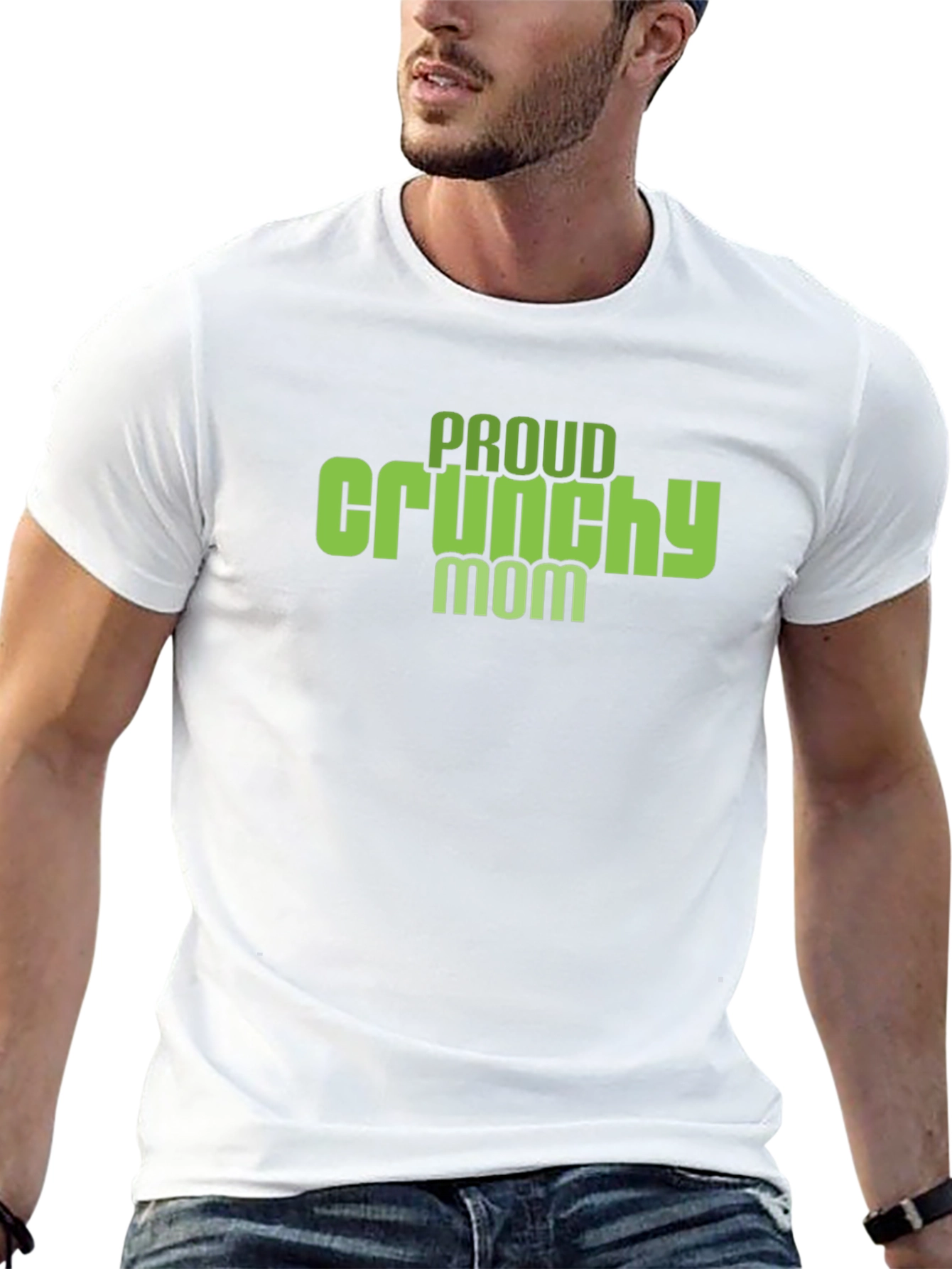 Proud Crunchy Mom Graphic T-Shirt - Soft Cotton Tee