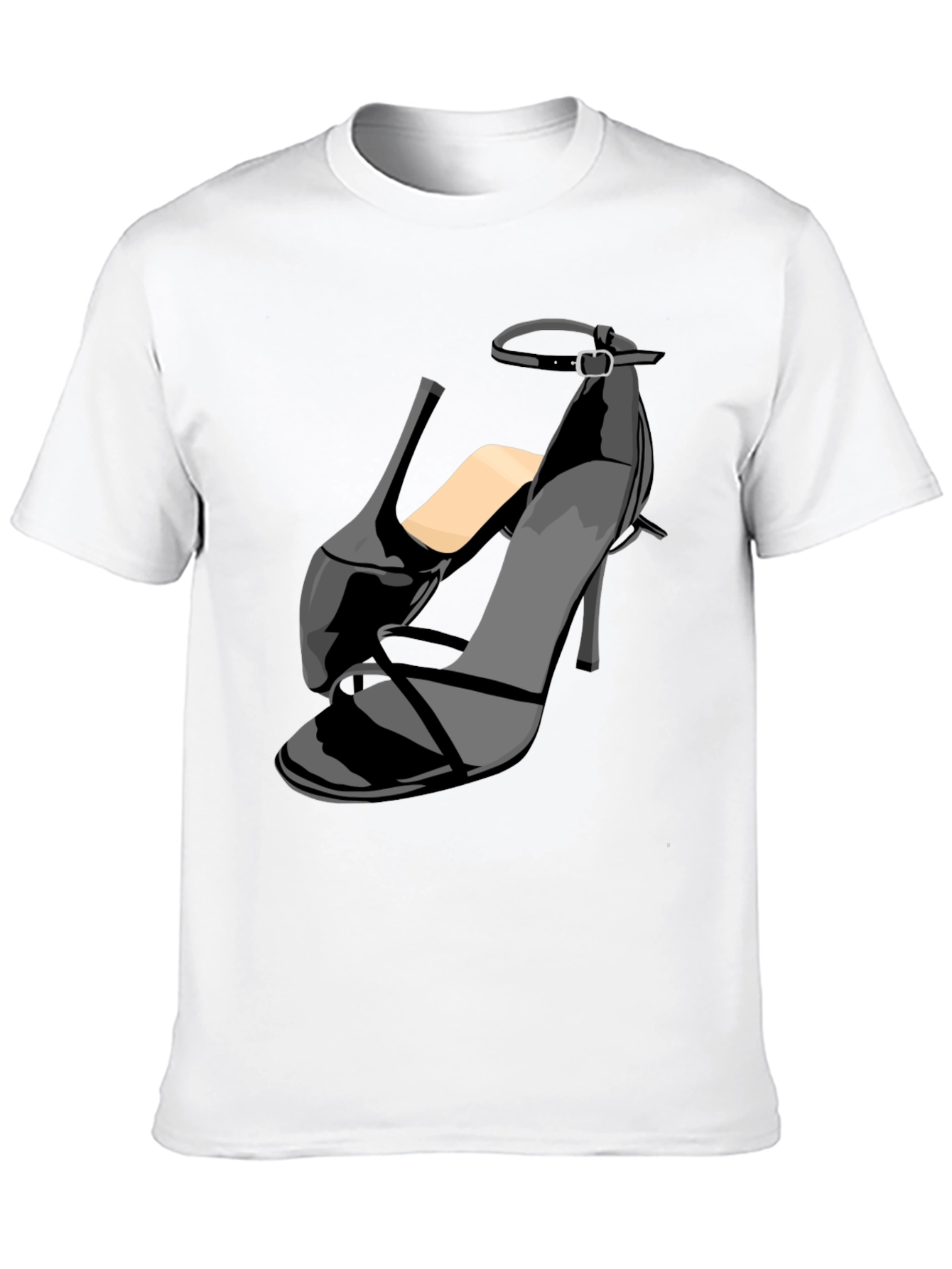 Black Stiletto Heel Graphic T-Shirt