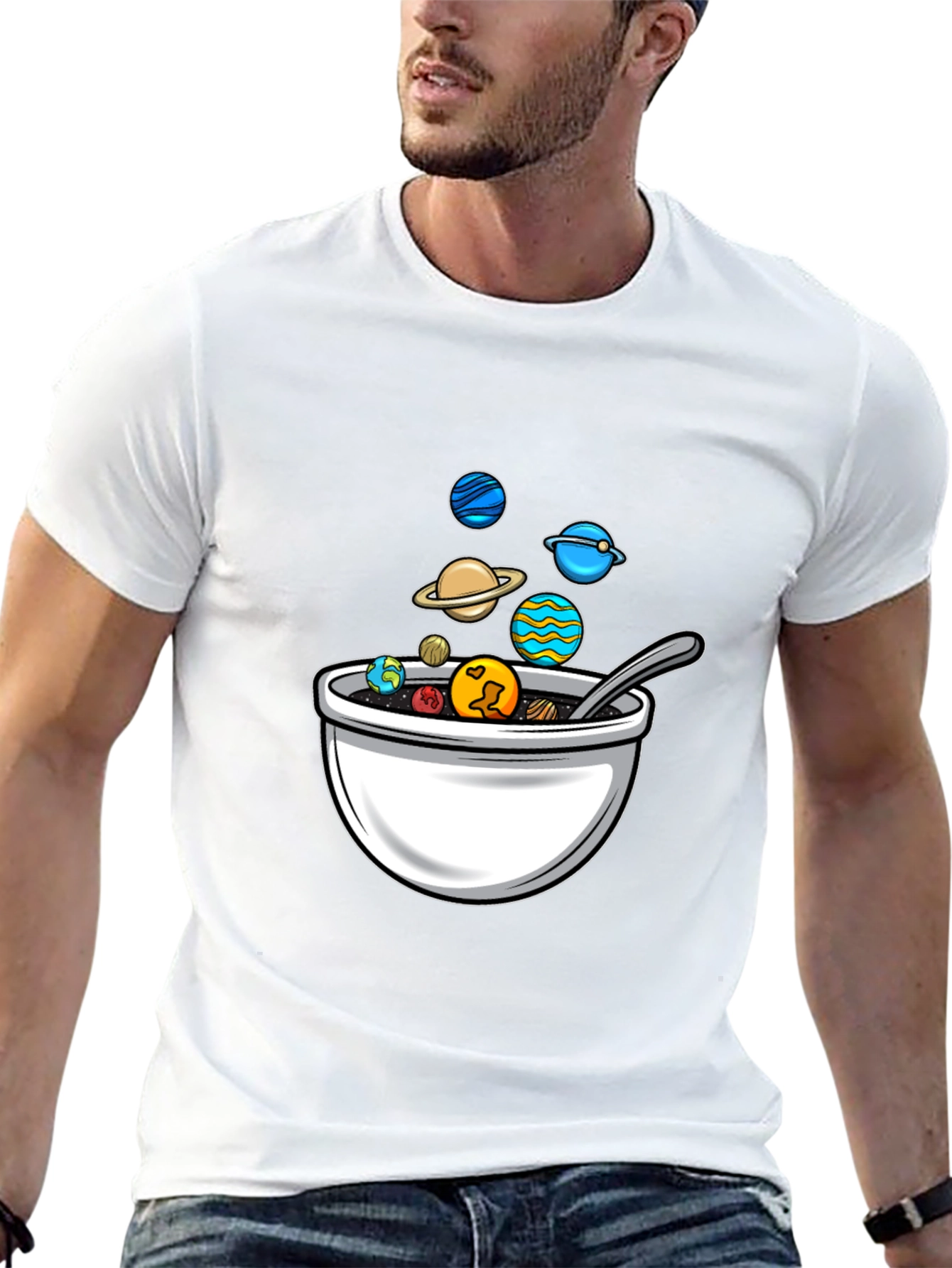 Planetary Cereal Bowl Graphic Tee