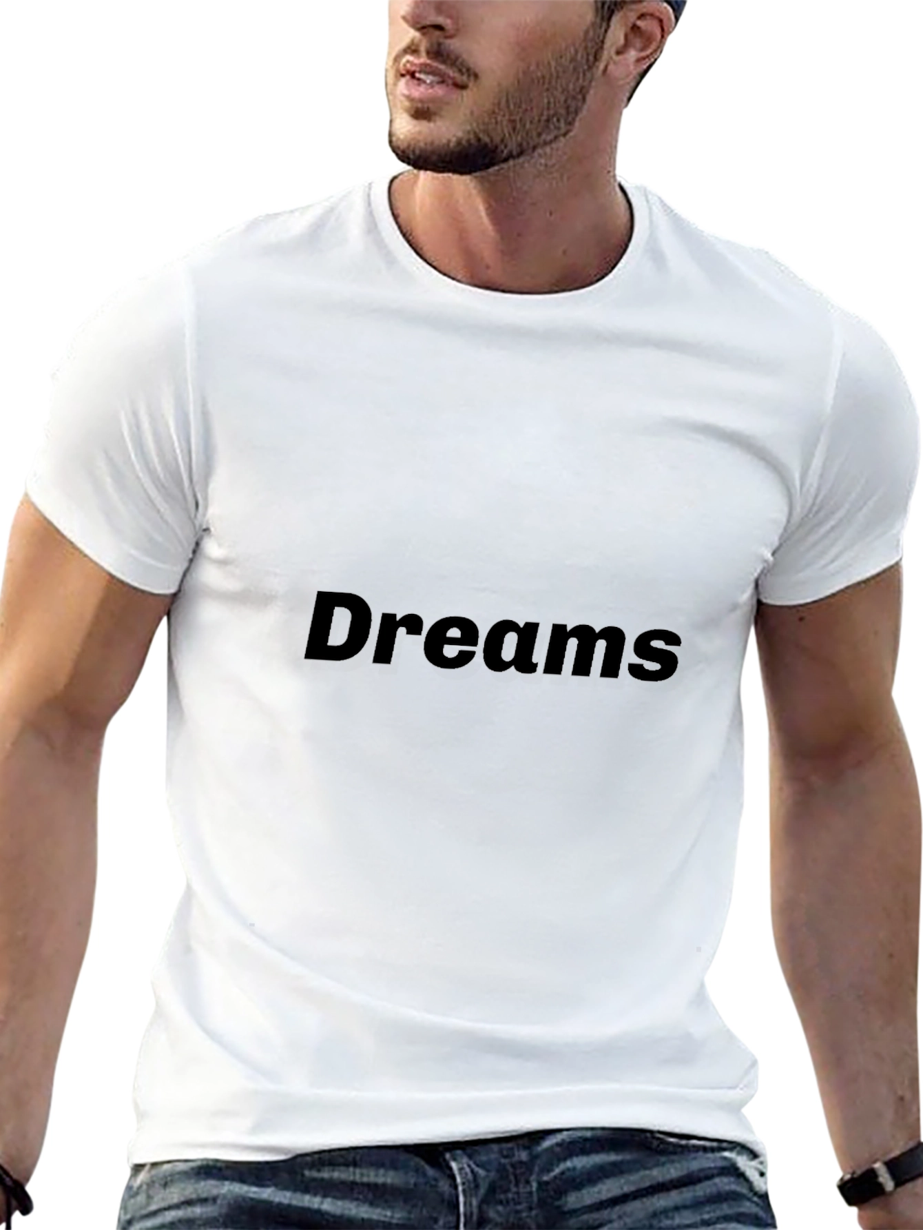 Dreams Black Graphic Tee - Stylish Comfort