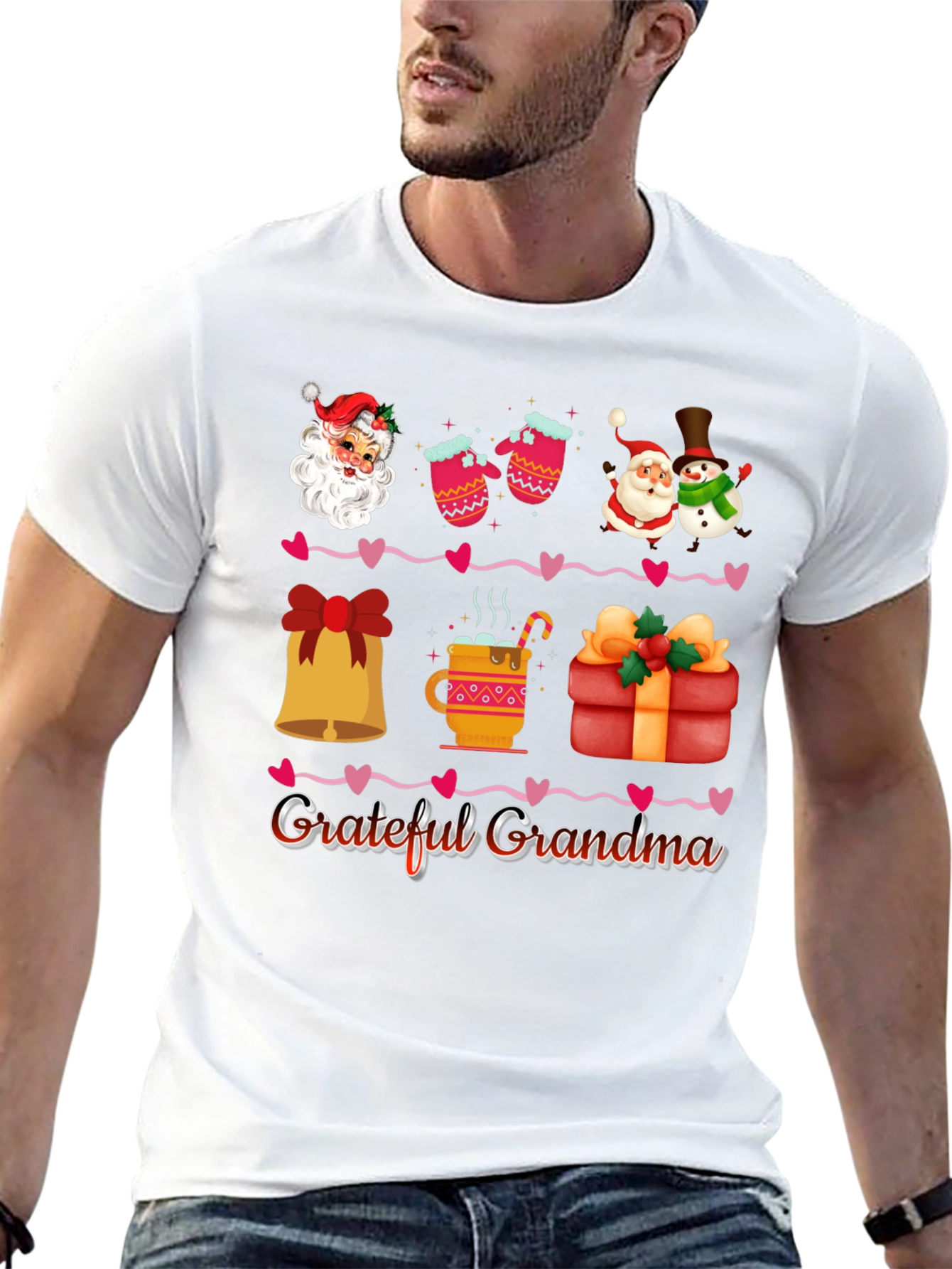 Grateful Grandma Christmas T-Shirt