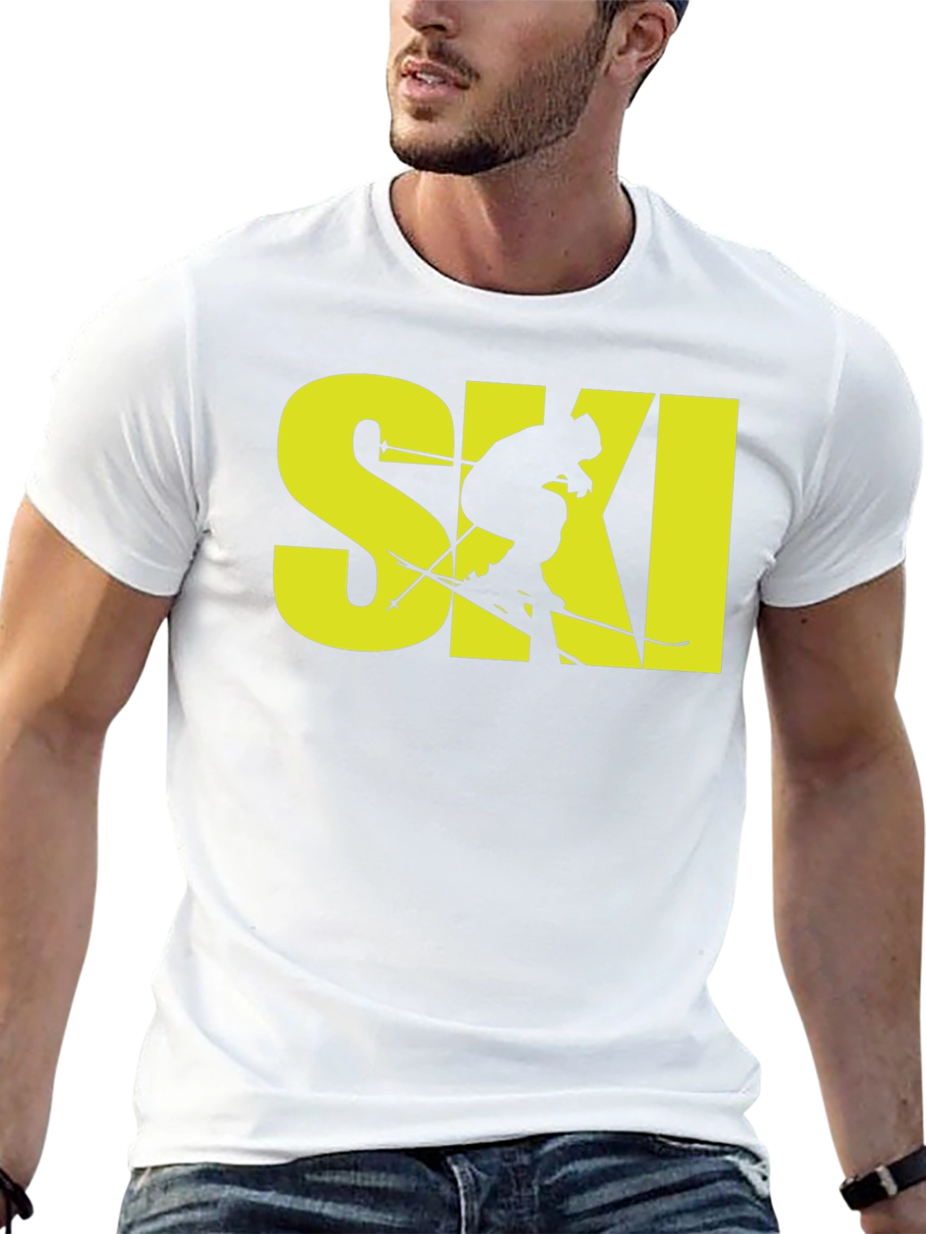 Black Ski Graphic T-Shirt