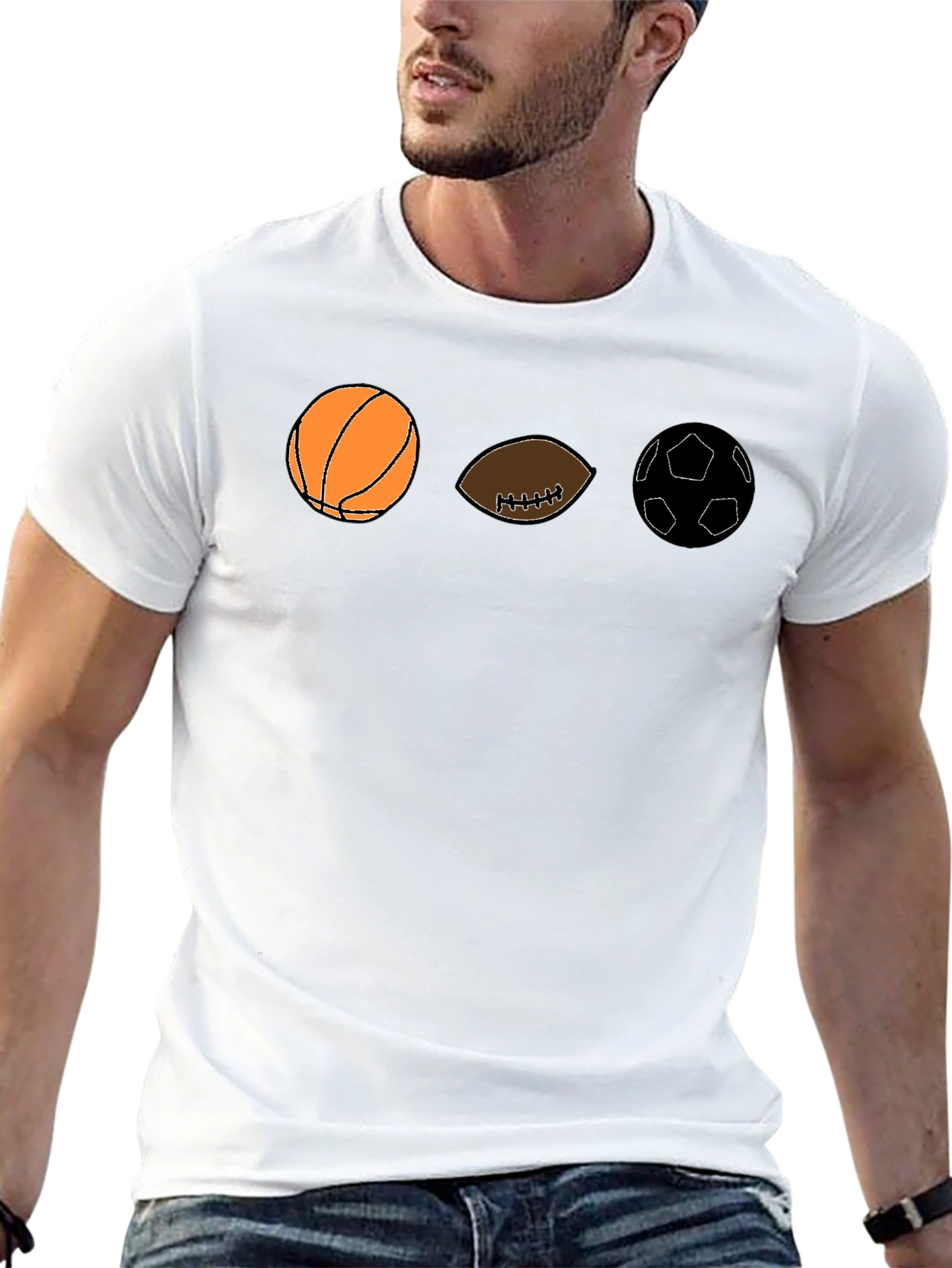 Sports Balls Graphic T-Shirt