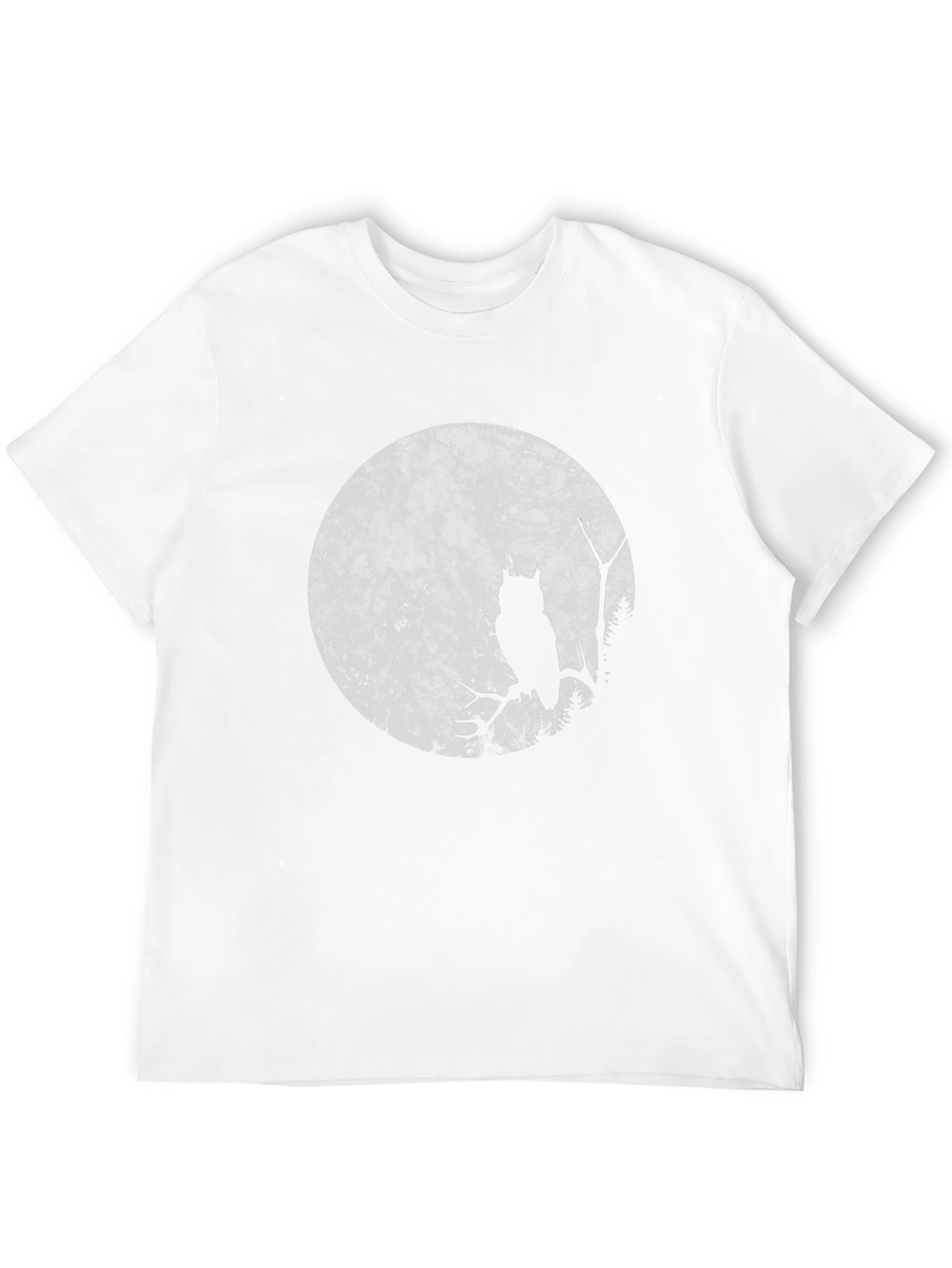 Owl Moon Graphic T-Shirt - Black Cotton Tee