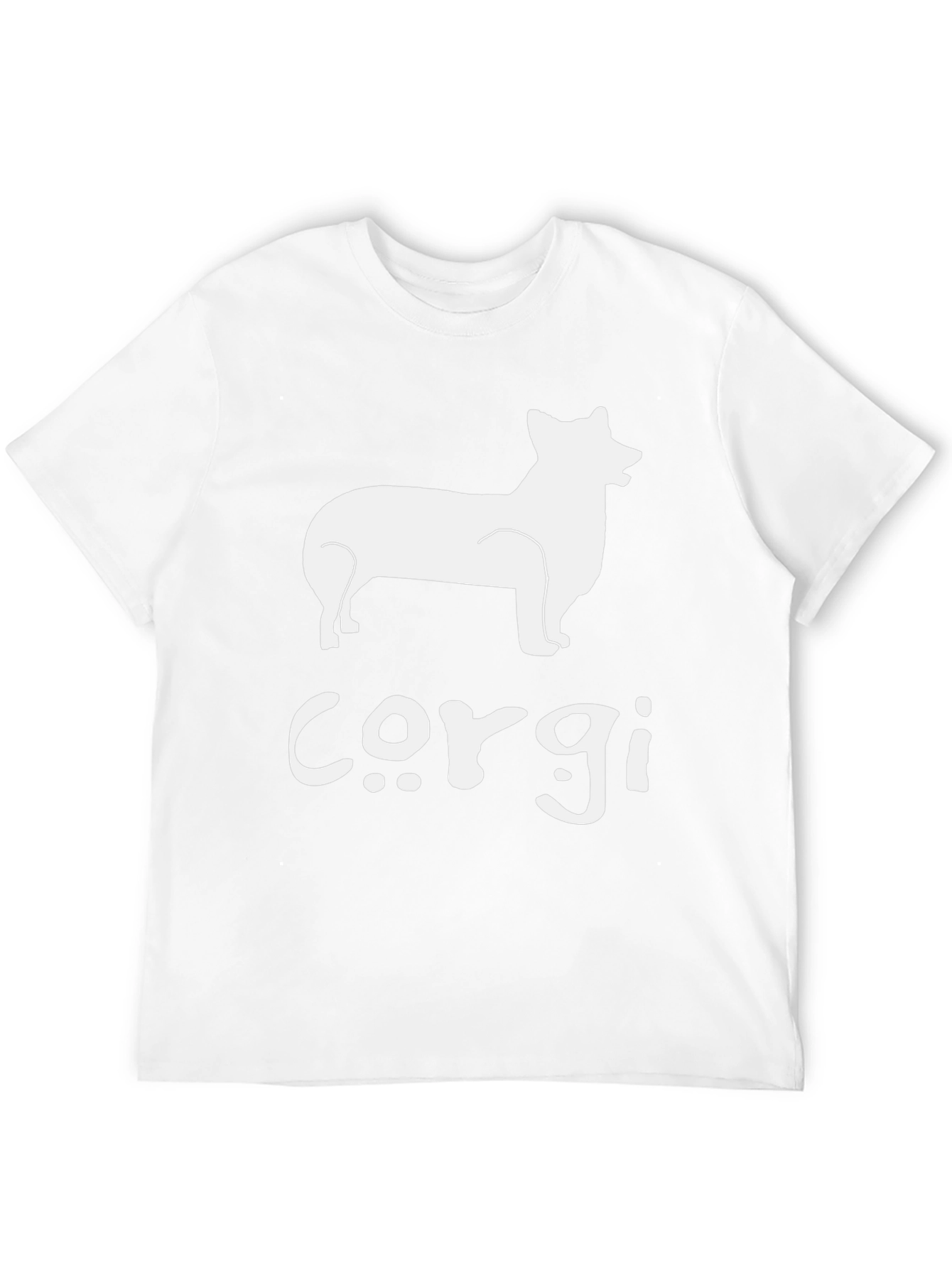 Corgi Silhouette Graphic T-Shirt - Black