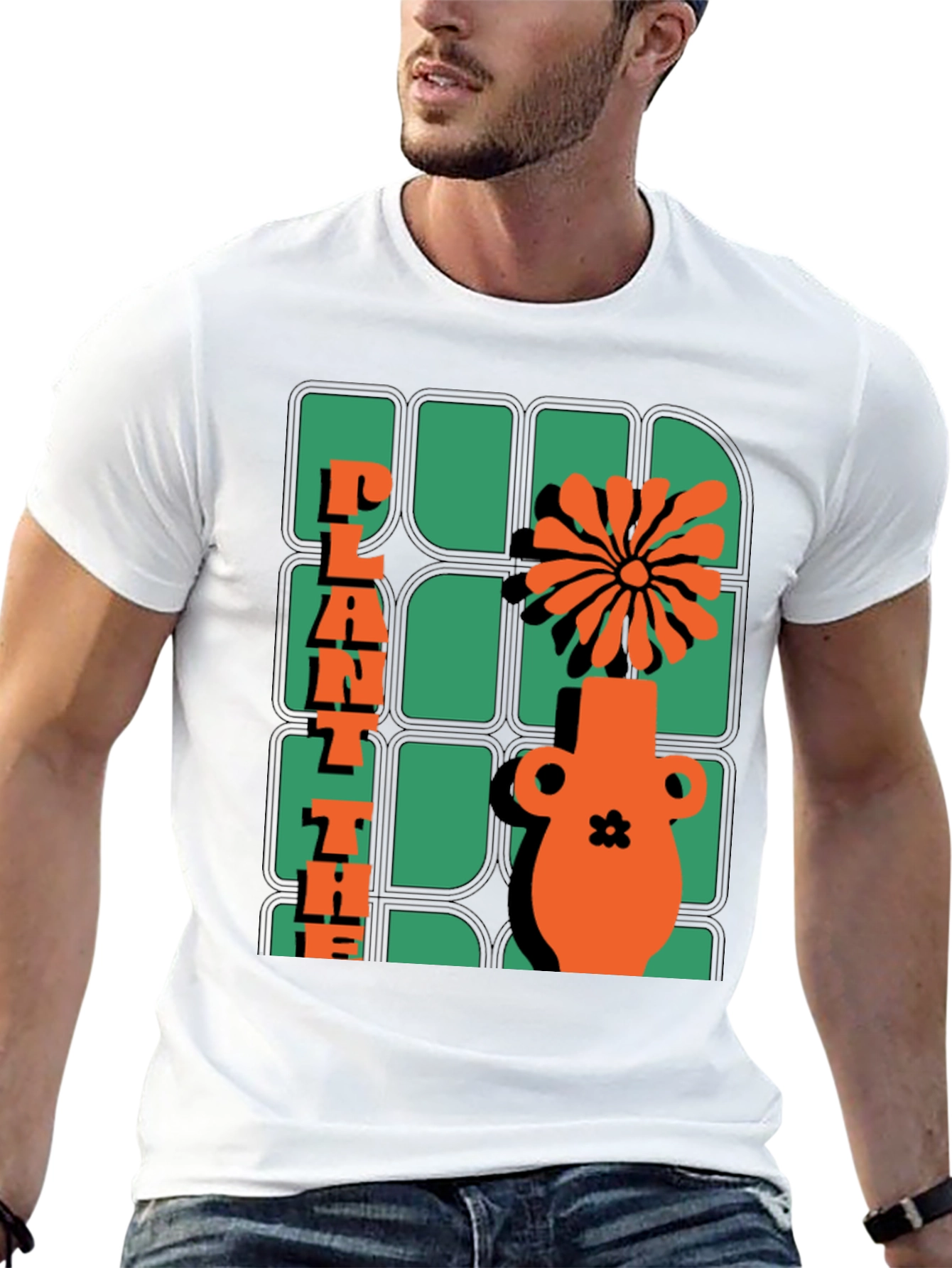 Plant The Seed T-Shirt - Retro Floral Design