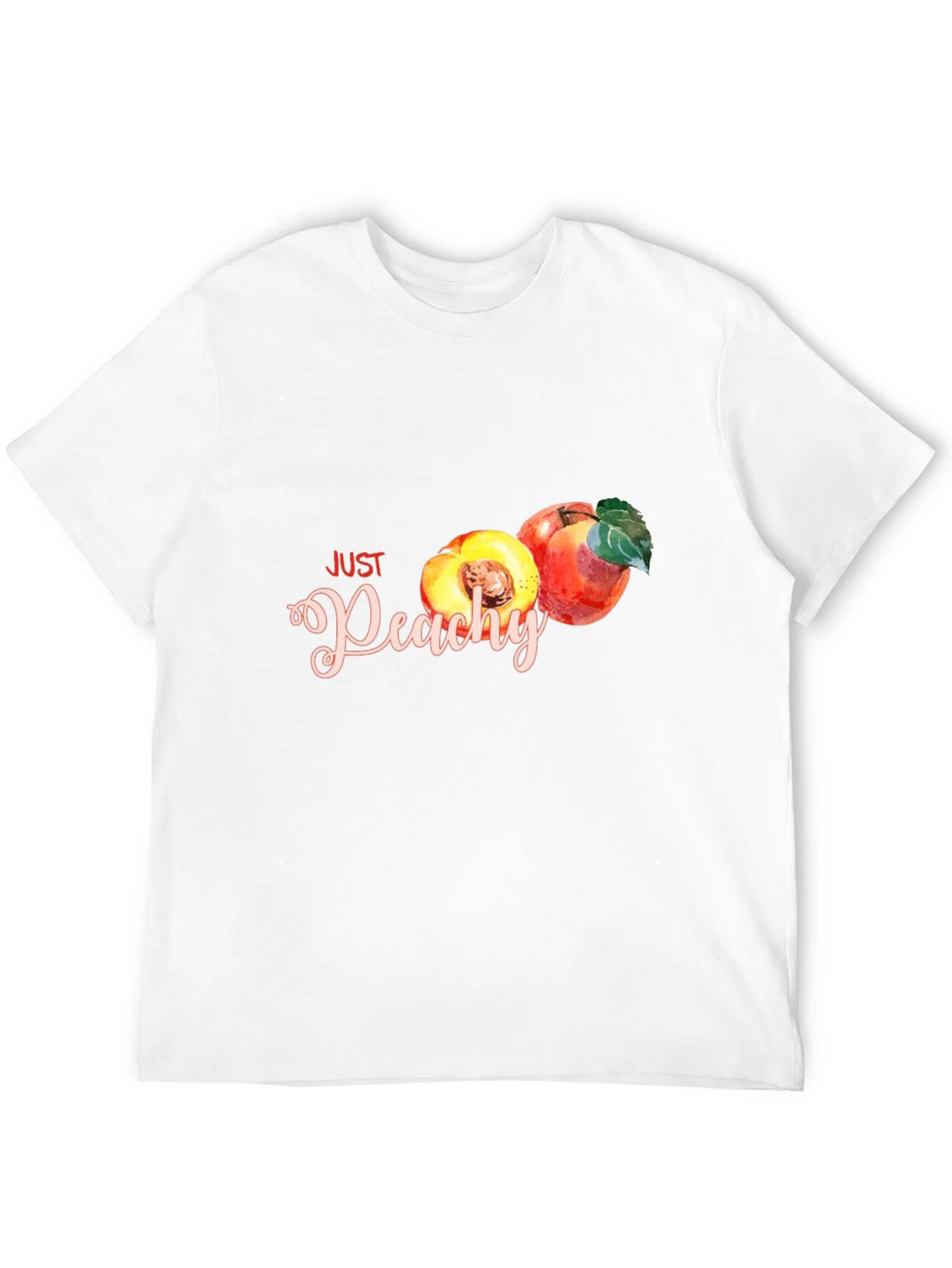 Just Peachy Graphic T-Shirt - Soft Cotton Casual Tee