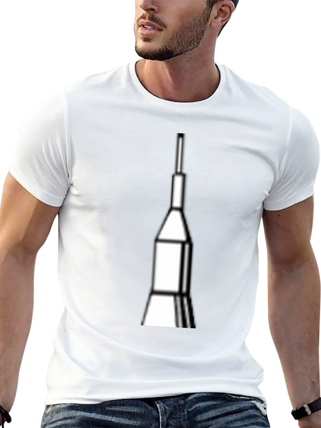 Rocket Graphic Tee - Space Launch Design T-Shirt