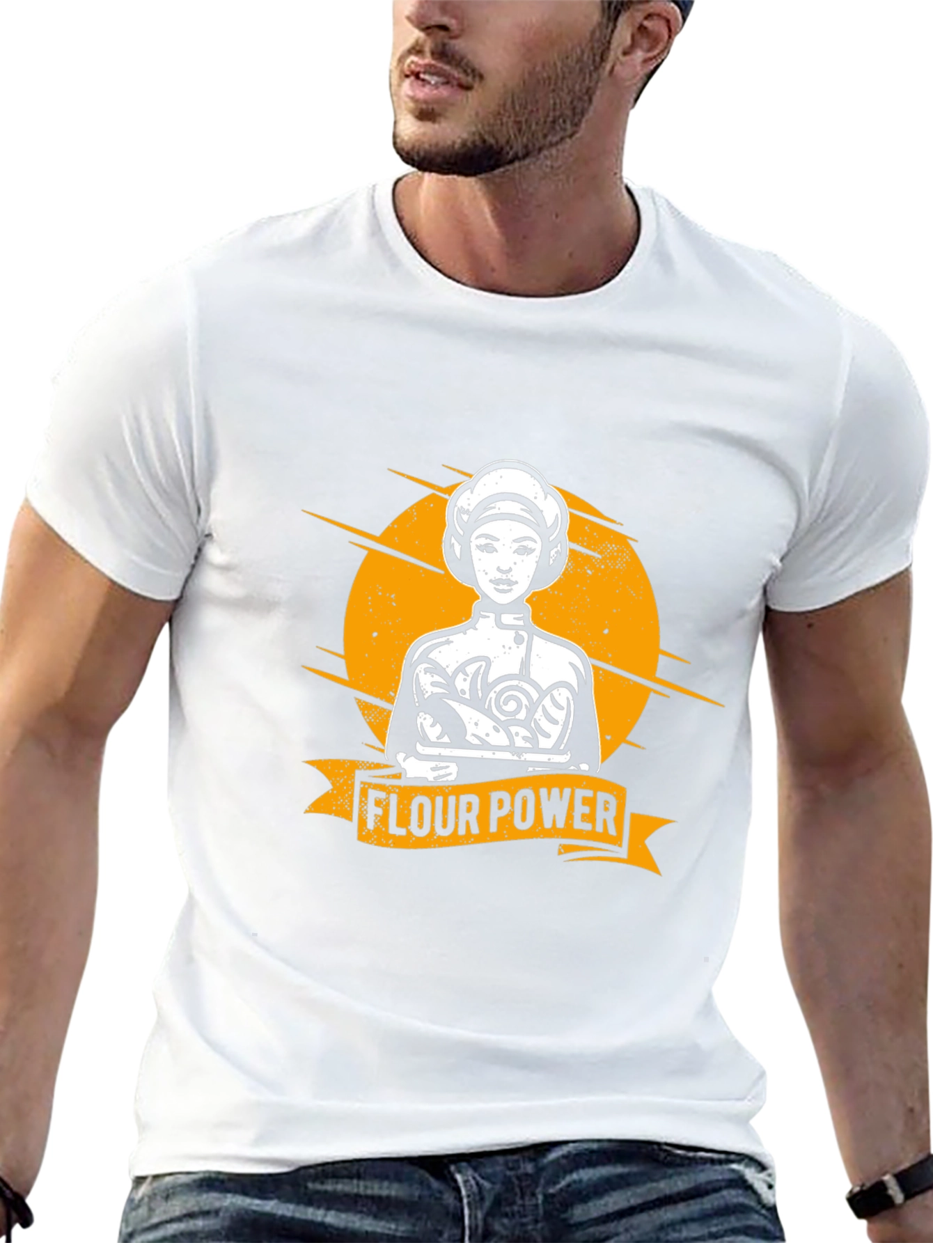 Flour Power Baker T-Shirt - Unique Graphic Tee