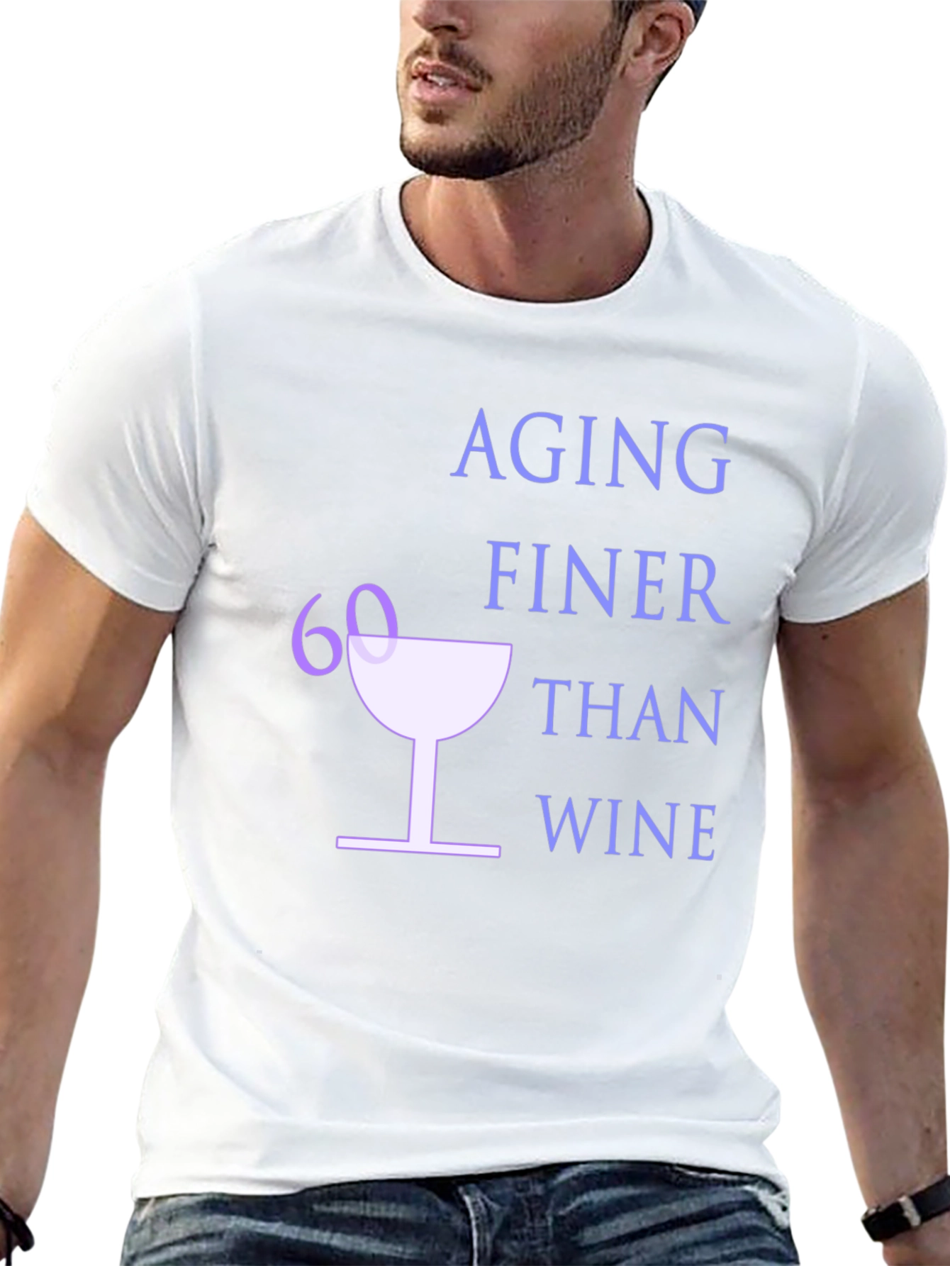 Aging Finer Than Wine - 60th Birthday T-Shirt