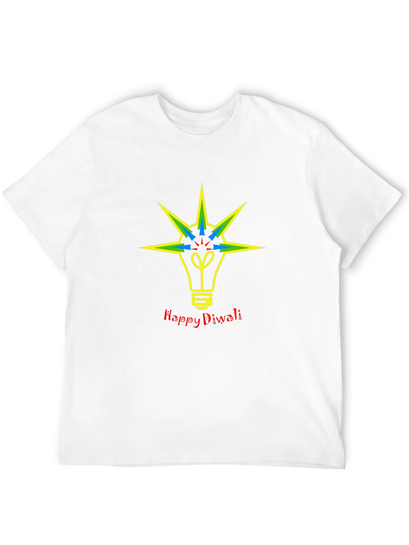 Happy Diwali Lightbulb Graphic Tee