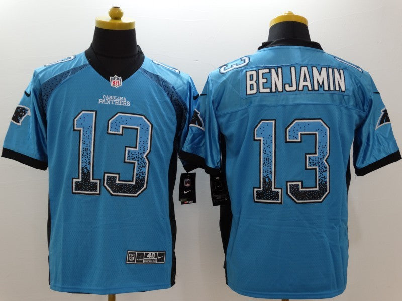 Men's Carolina Panthers Kelvin Benjamin #13 Blue Game Jerseys