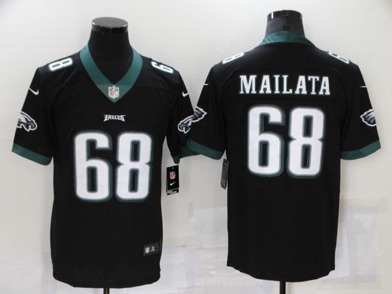 Men's Philadelphia Eagles Jordan Mailata #68 Black Game Jerseys
