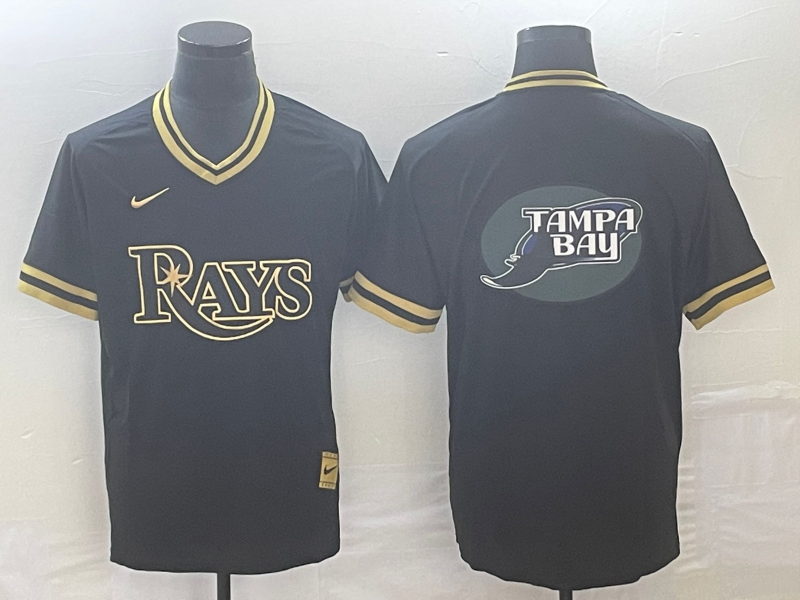 Men's Tampa Bay Rays Black Replica Team Jerseys