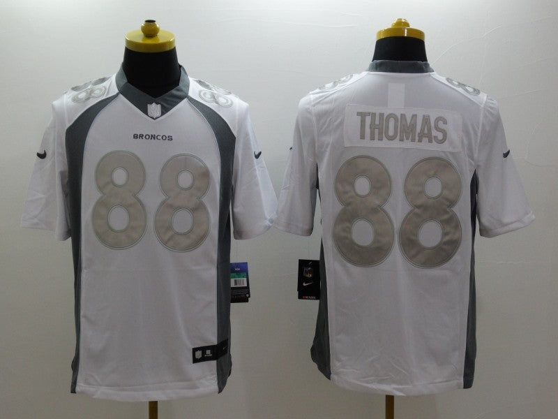 Men's Denver Broncos Demaryius Thomas #88 White Game Jerseys