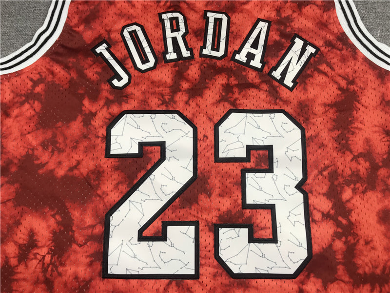 Men's Chicago Bulls Michael Jordan #23 Red Galaxy Swingman Jerseys