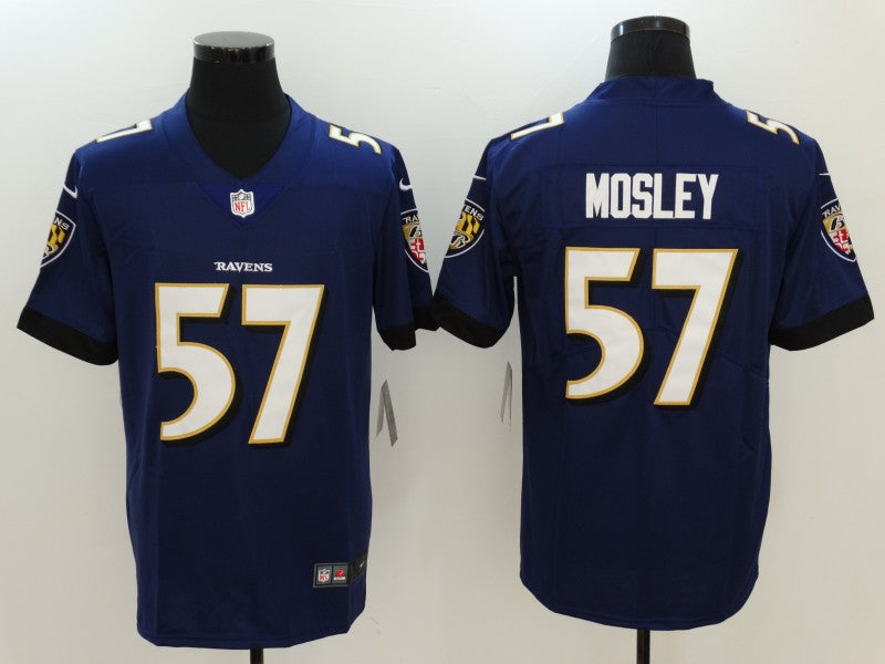 Men's Baltimore Ravens C.J. Mosley #57 Purple Game Player Jerseys