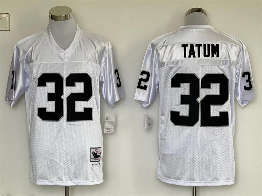 Men's Oakland Raiders Jack Tatum Mitchell & Ness White Legacy Replica Jerseys