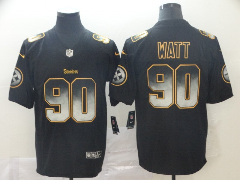 Men's Pittsburgh Steelers T.J. Watt Black Team Player Game Jerseys