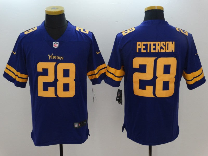 Men's Minnesota Vikings Adrian Peterson #28 Purple Game Player Jerseys