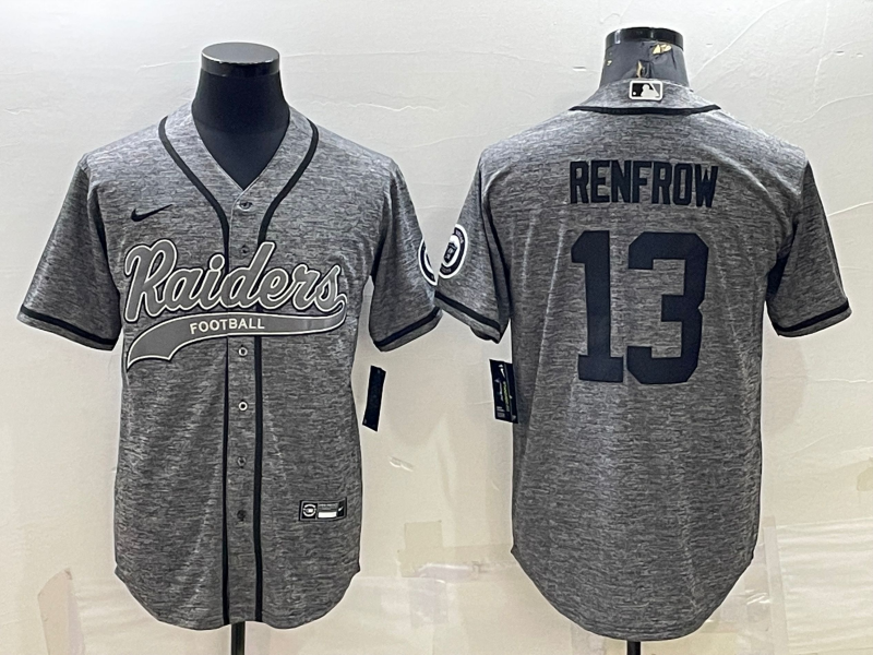 Men's Las Vegas Raiders Hunter Renfrow #13 Gray Game Jerseys Joint Edition
