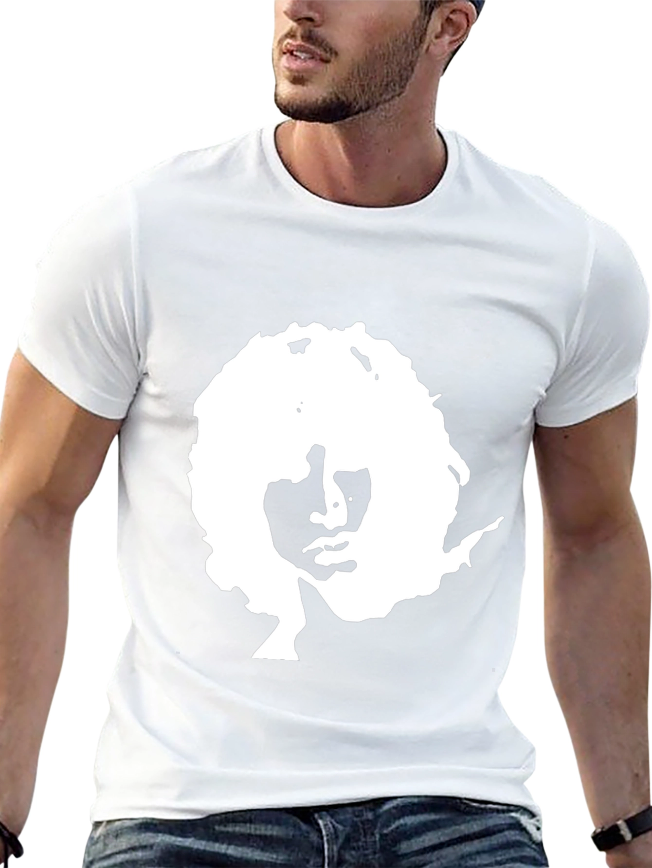Retro Silhouette Graphic Black T-Shirt