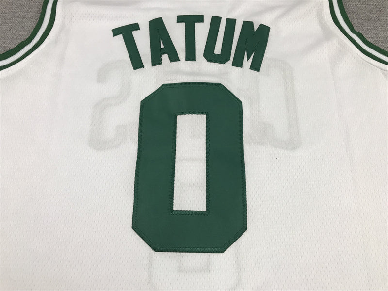 Men's Boston Celtics Jayson Tatum #0 NBA White Swingman Jerseys